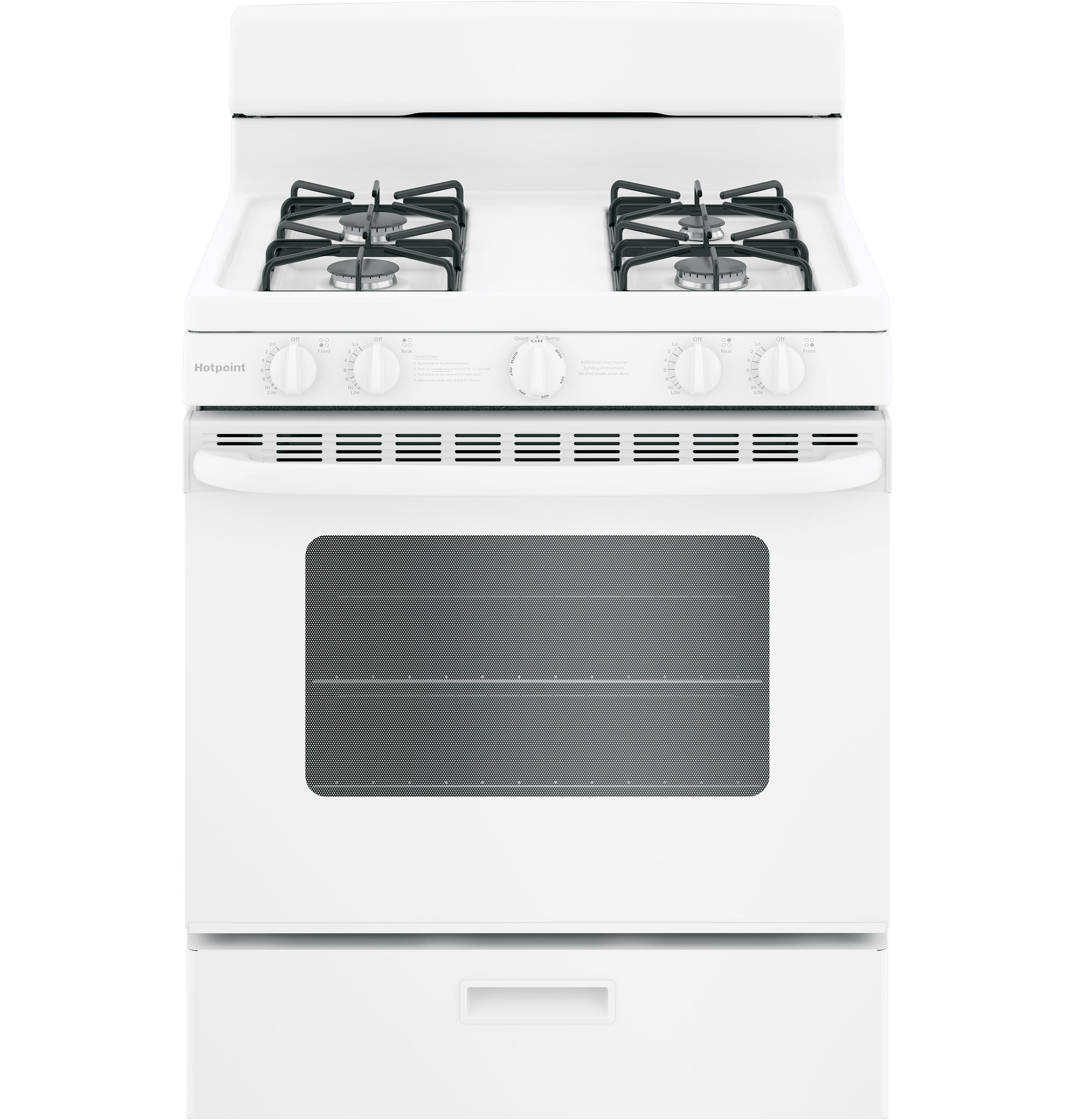 Hotpoint 30-in 4 Elements 5-cu ft Freestanding Electric Range (White) in  the Single Oven Electric Ranges department at