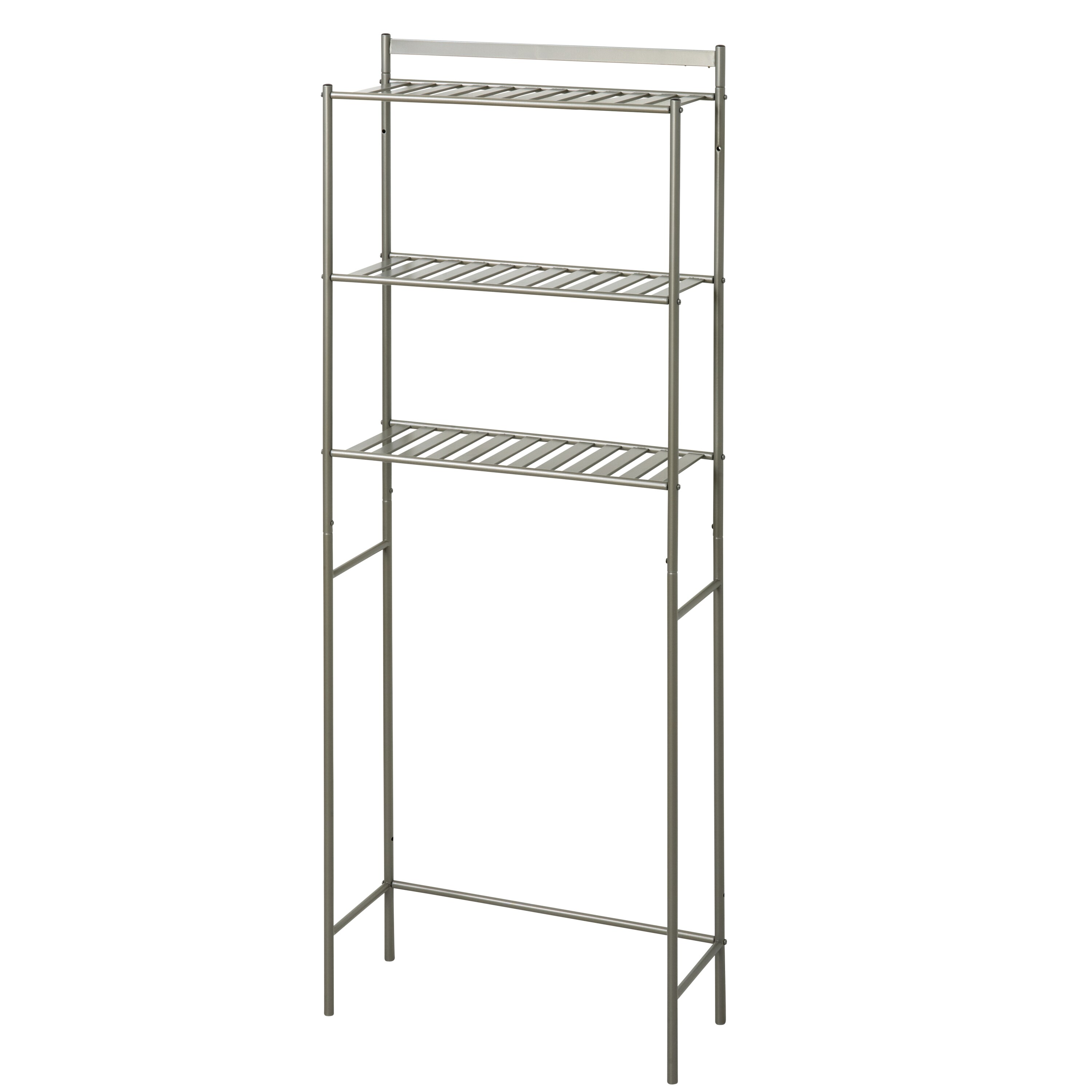 Style Selections 22.95-in W x 64.25-in H x 7.32-in D White MDF Over-the-Toilet Etagere | 6923WWMV