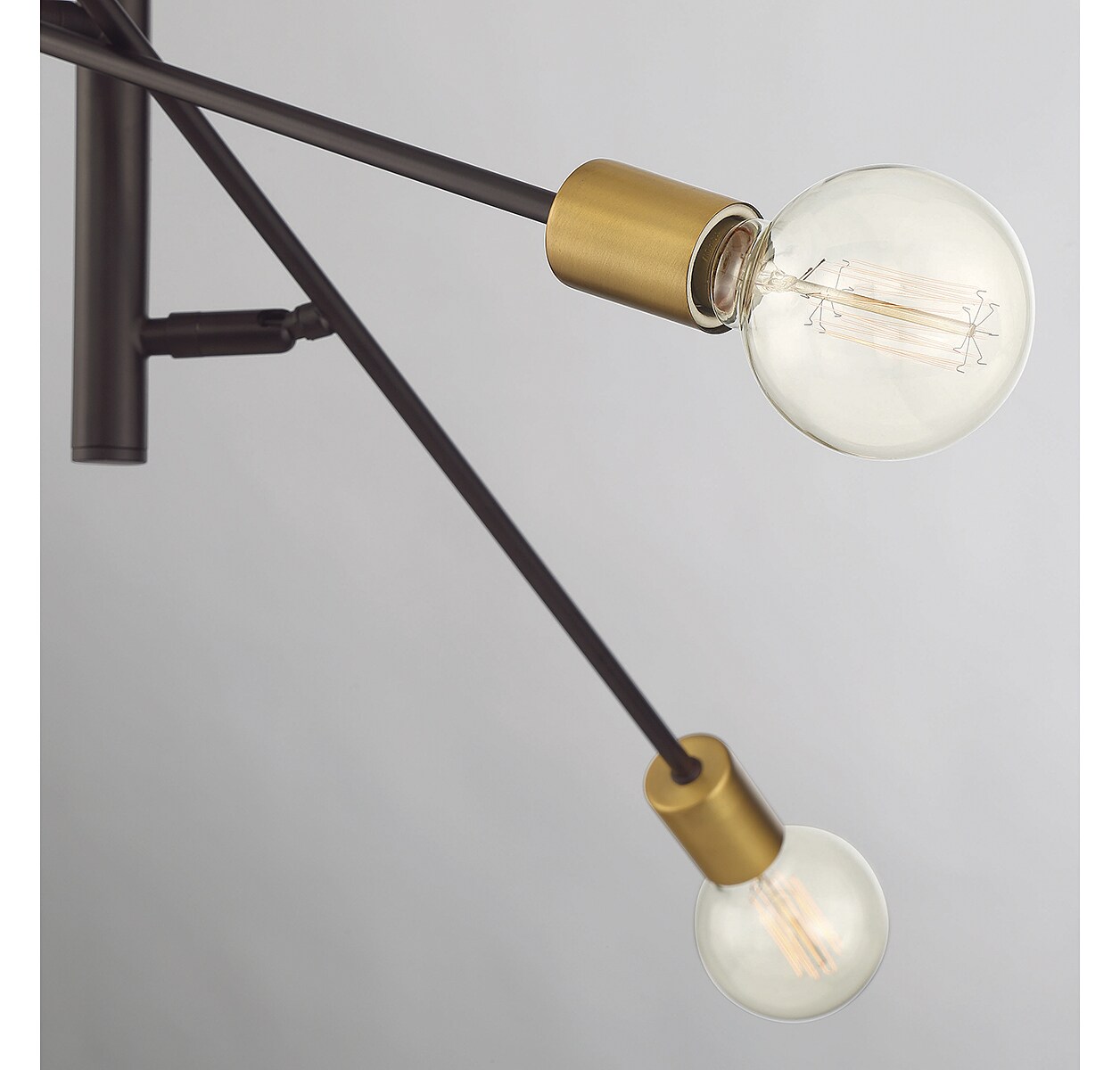 Bronze Sputnik 6-Light Adjustable Metal Chandelier