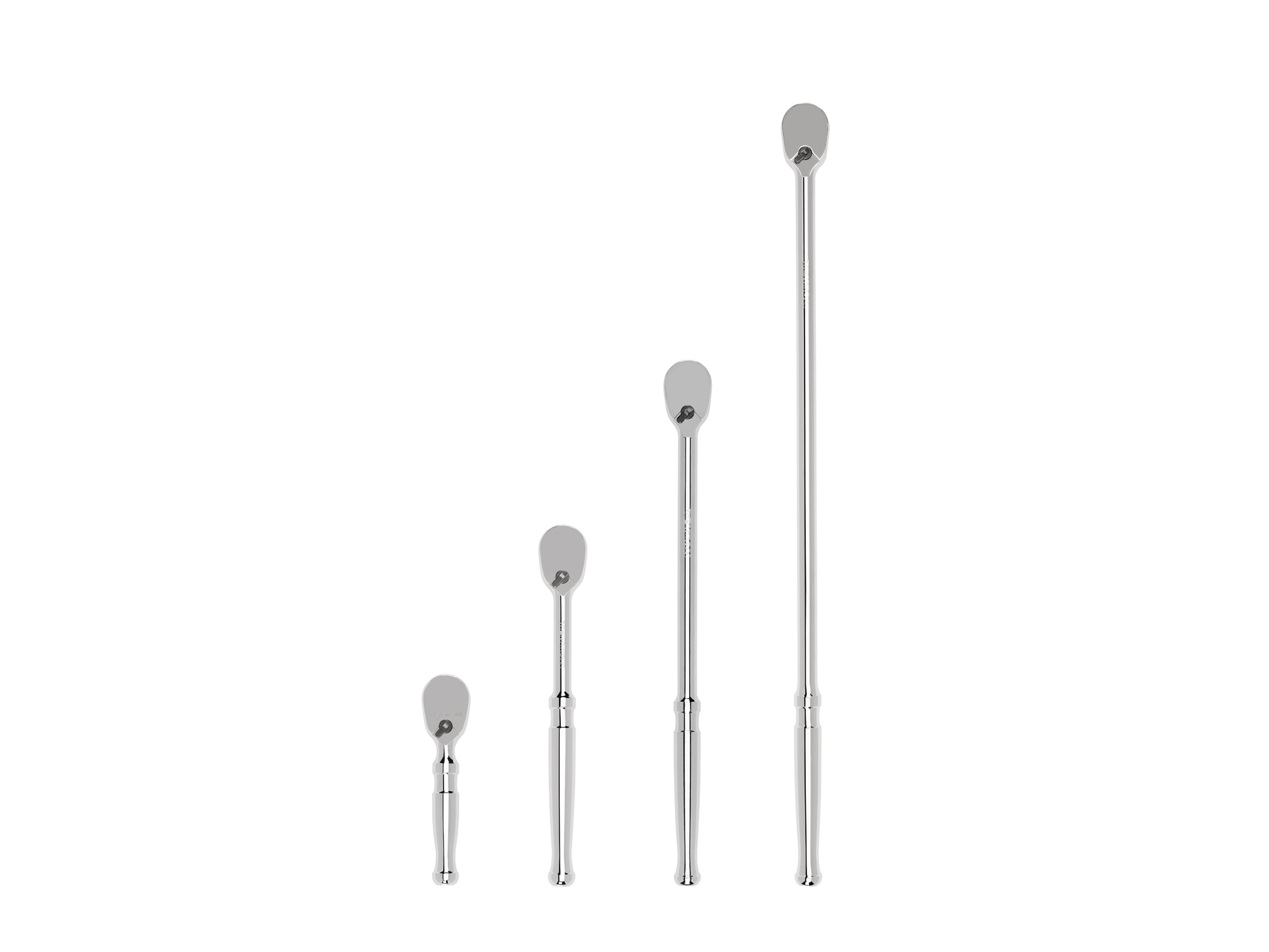 TEKTON SRH91007 4 -Piece 90 -Tooth 3/8-in Drive Full polish Handle Ratchet Set
