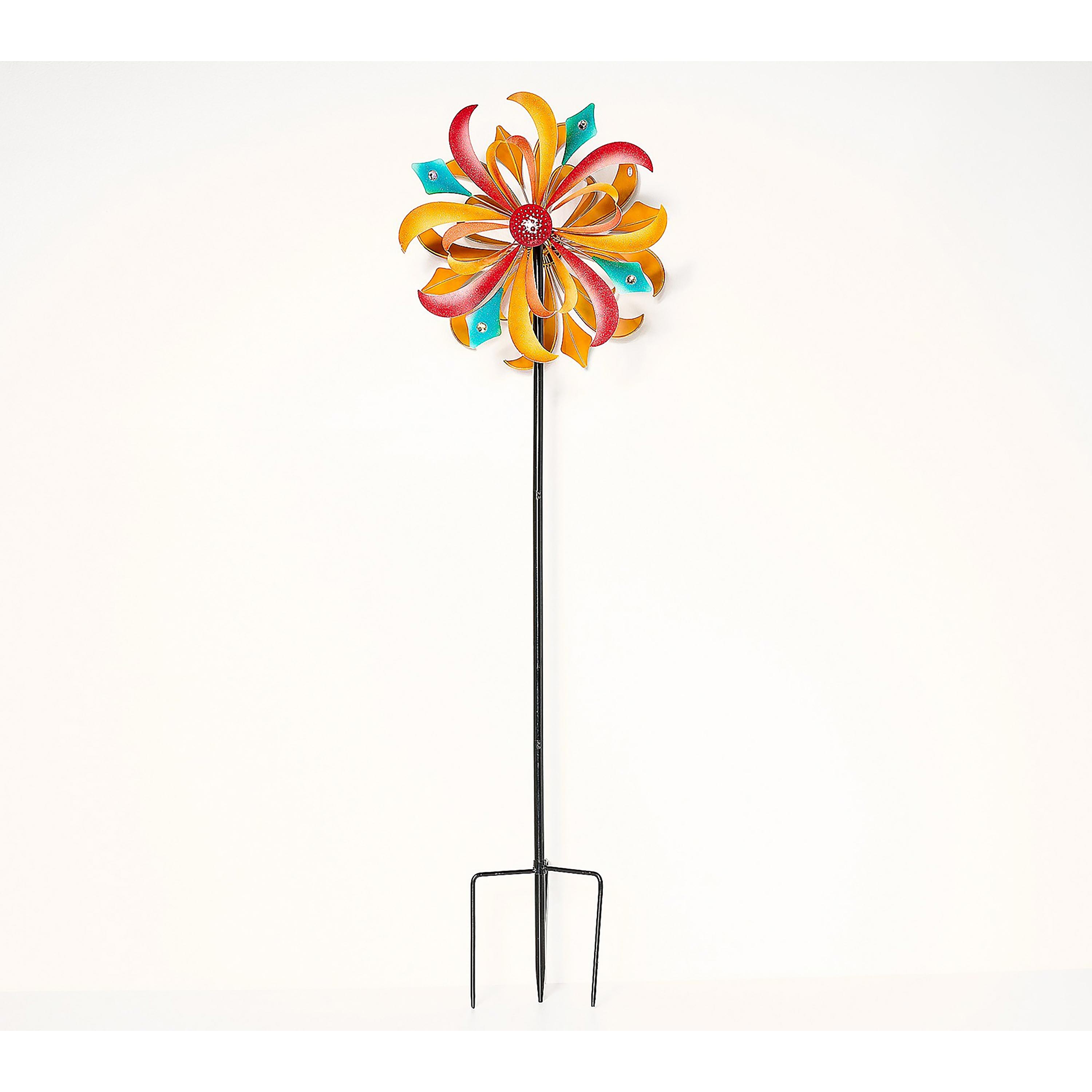 Evergreen ZQ47M4517 75-in 24 -Blade Aluminum Decorative Windmill