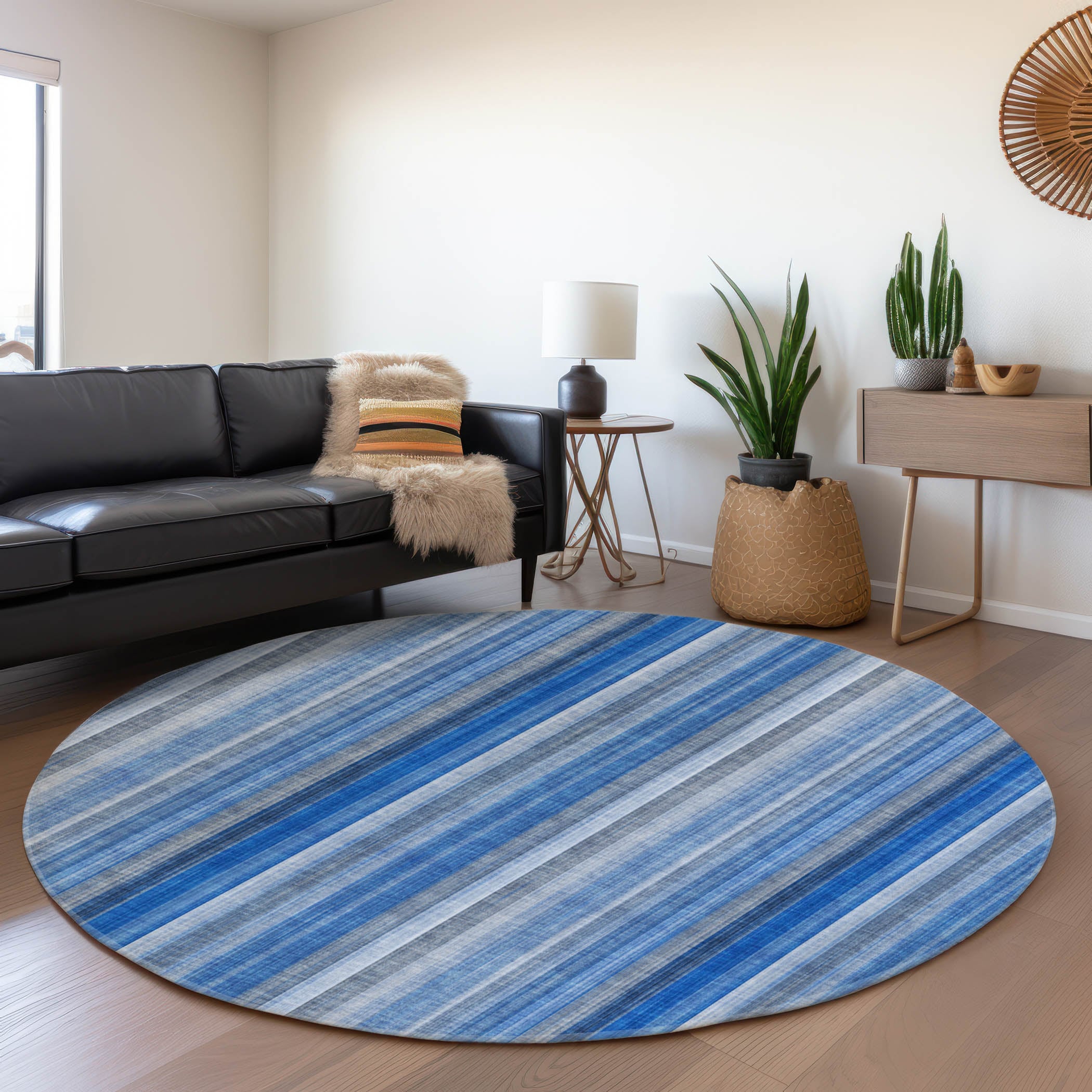 Addison Rugs AMF521PP5X8 Mayfield AMF521PP 5 x 7 (ft) Loomed Polyester Purple Rectangular Indoor Abstract Machine washable Area rug