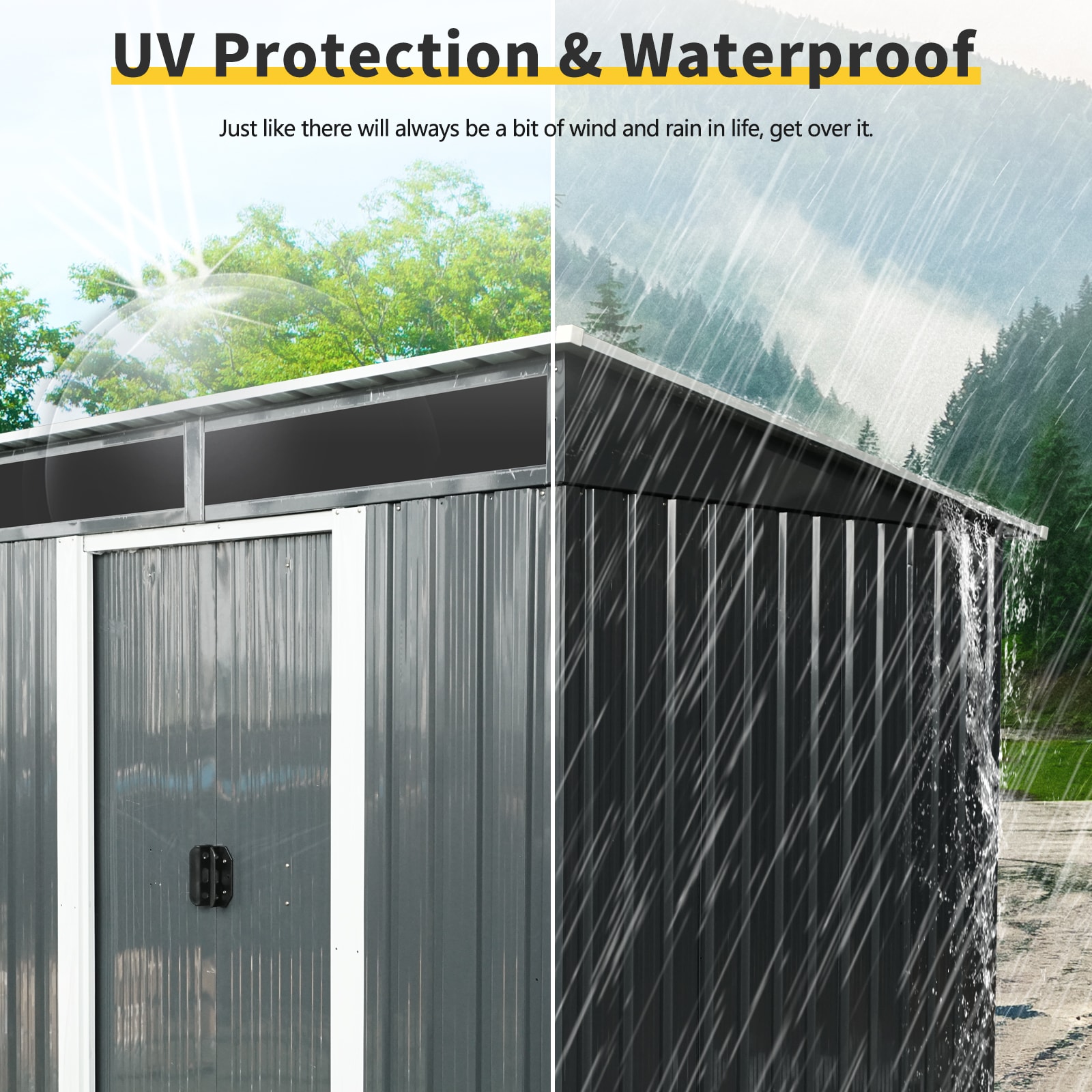 Xspracer ML-OS283WP Metal-Storage-Buildings-Sheds - View #3