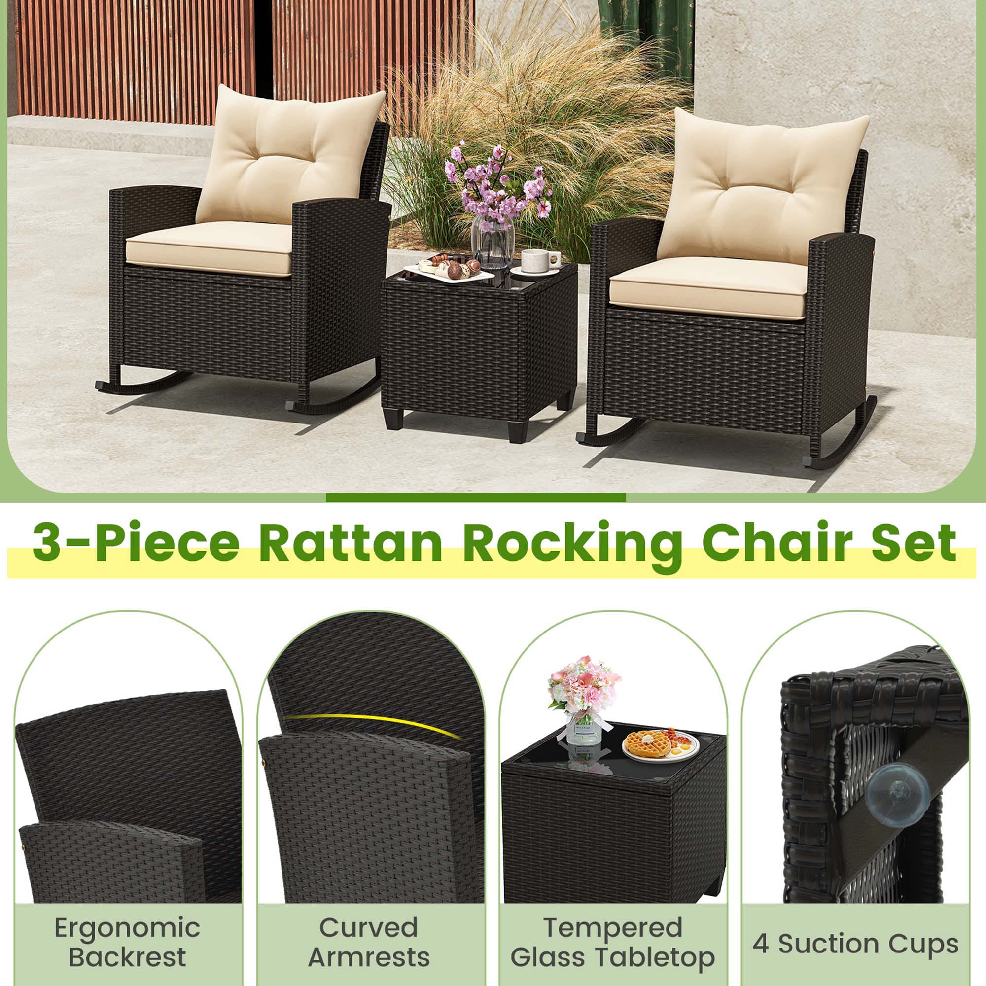 Costway HCST01672 Patio-Conversation-Sets - View #6