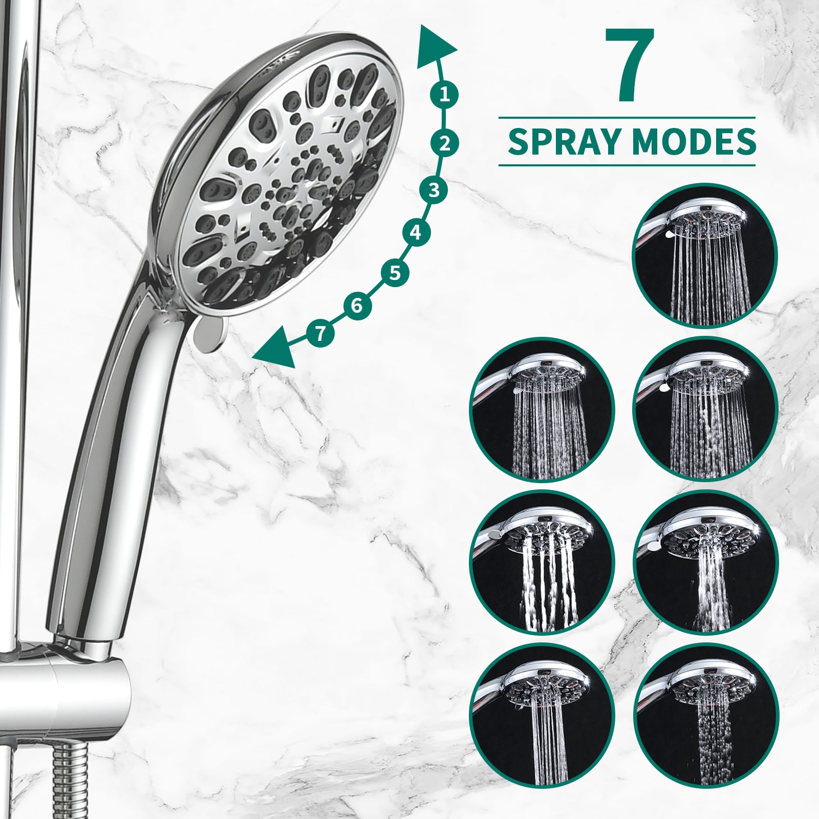 Mondawe MD-KL55528 Showerhead-Bar-Panels - View #10