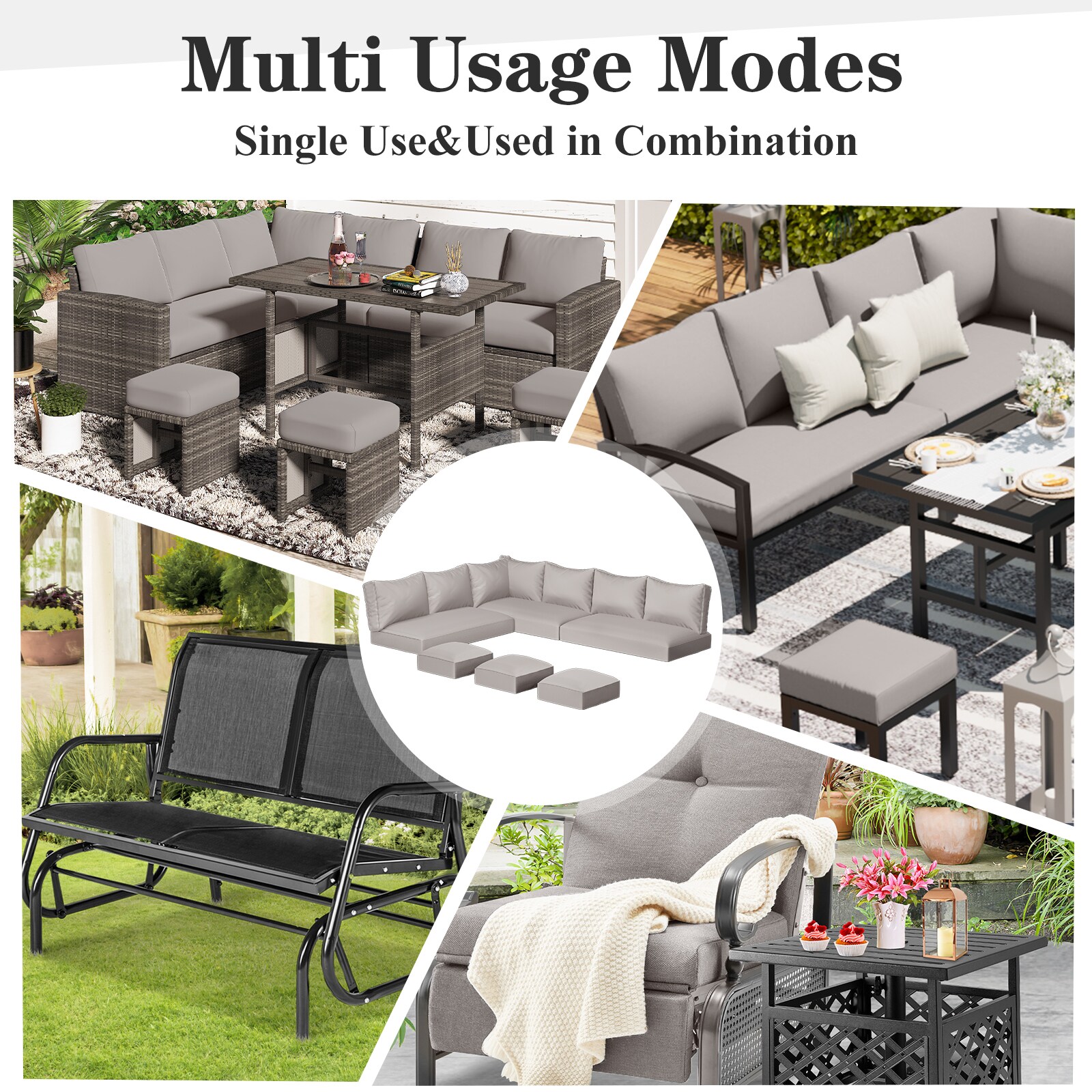 AECOJOY 16508GY-LS02 Patio-Sofas-Daybeds - View #4