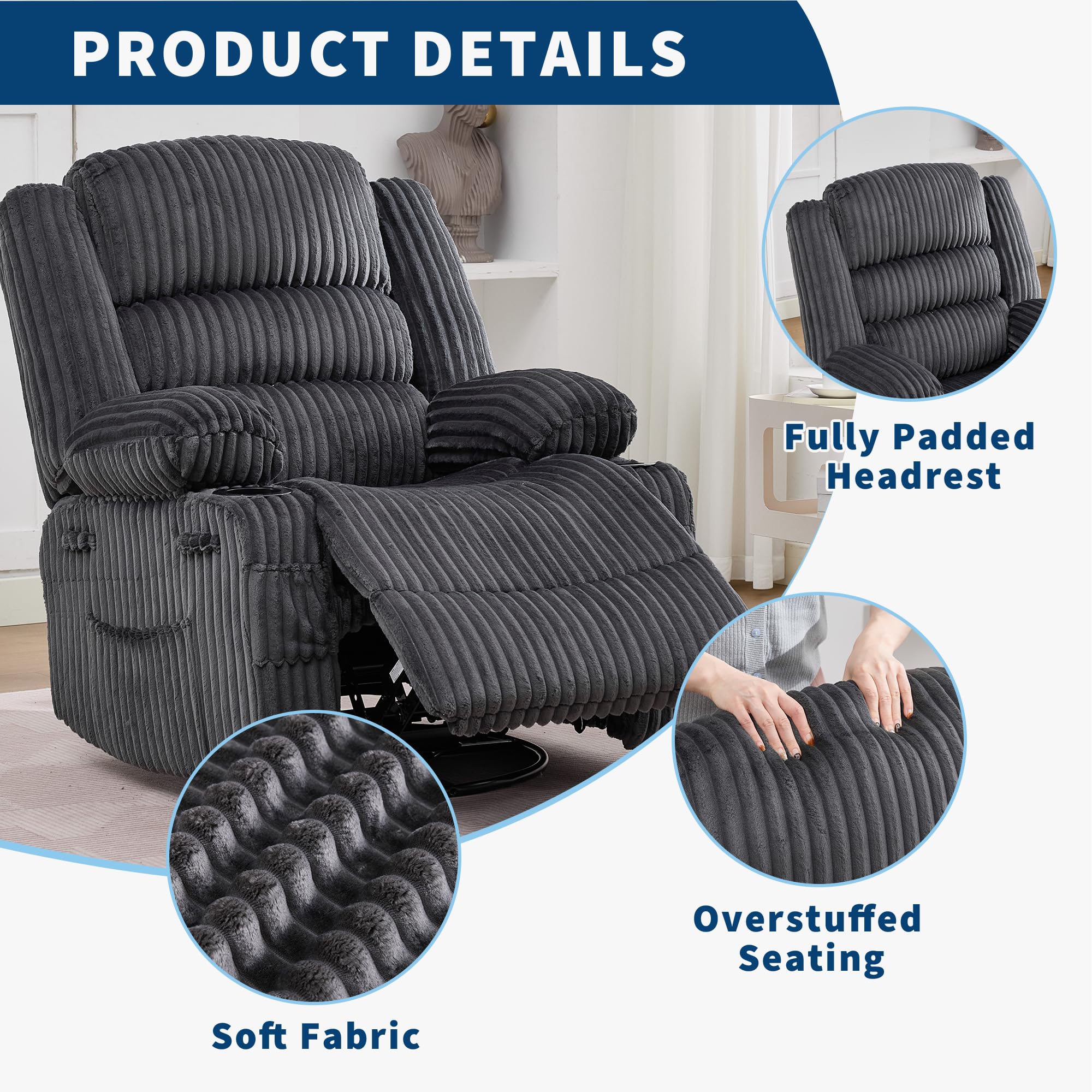 GarveeLife CLJ-YH6KEOJRZ0U recliners - View #3