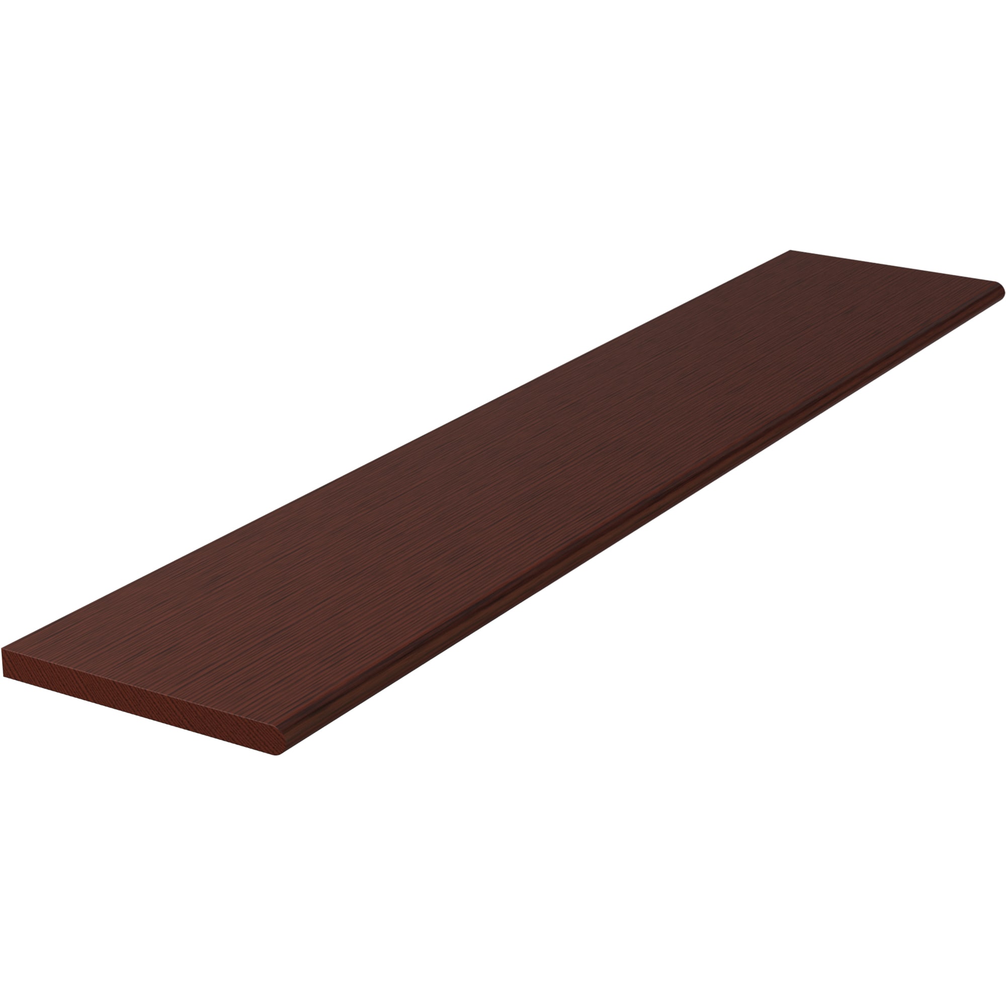 L.J. Smith Stair Systems 807011X54-MH 54-in x 11.5-in x 1-in Brown Mahogany No return Bullnose Stair Tread