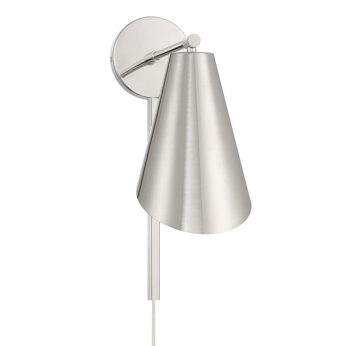 Meridian 6-in W 1-Light Polished Chrome Modern/Contemporary Led,Incandescent Wall Sconce | - Meridian Lite Trends M90097PN