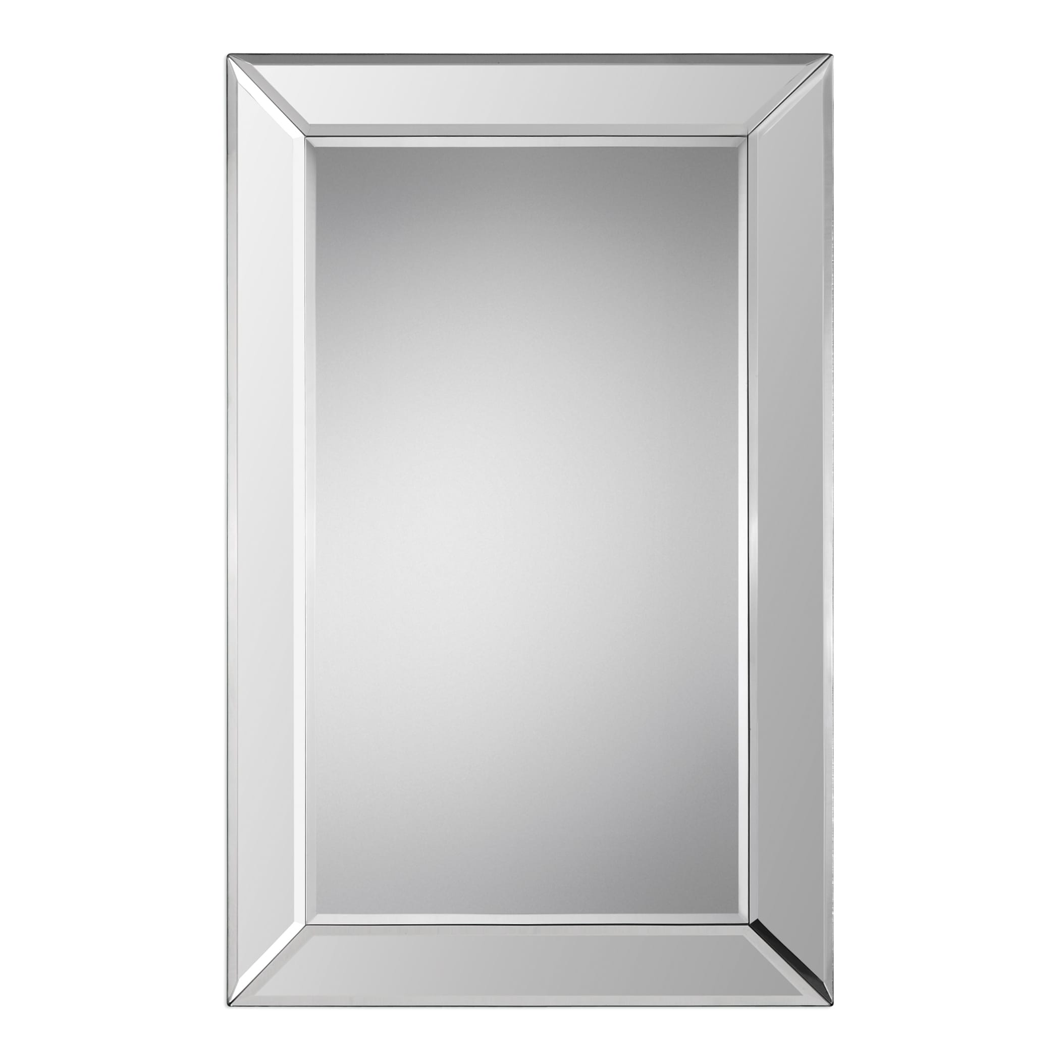 Global Direct 22-in W x 34-in H Beveled Mirror Beveled Frameless Wall ...