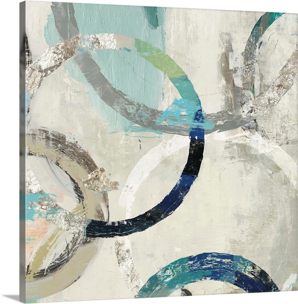 GreatBigCanvas 24-in H x 24-in W Abstract Print on Canvas in the Wall Art  department at