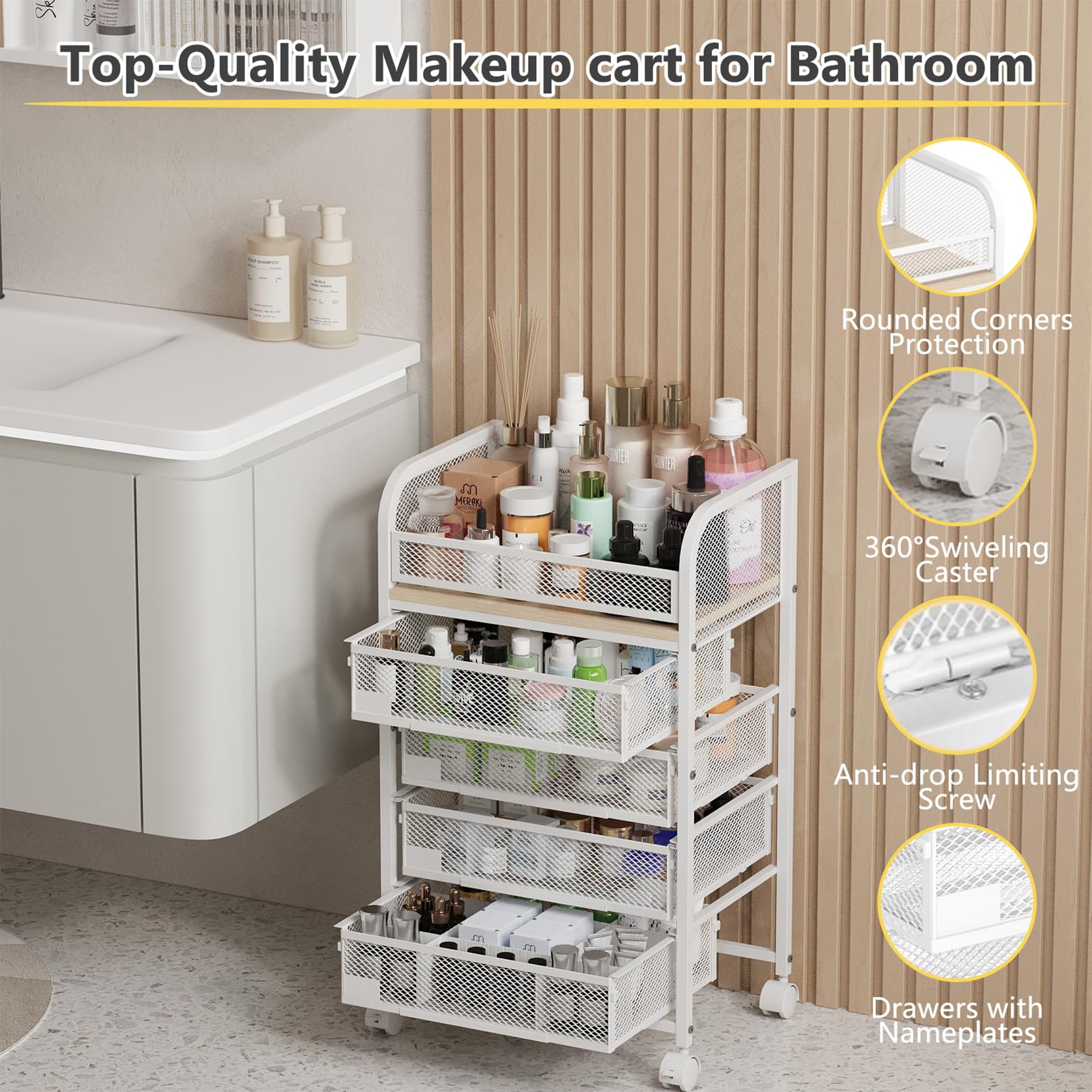 FurniFusion L-HZC-4 Vanity-Stools - View #3