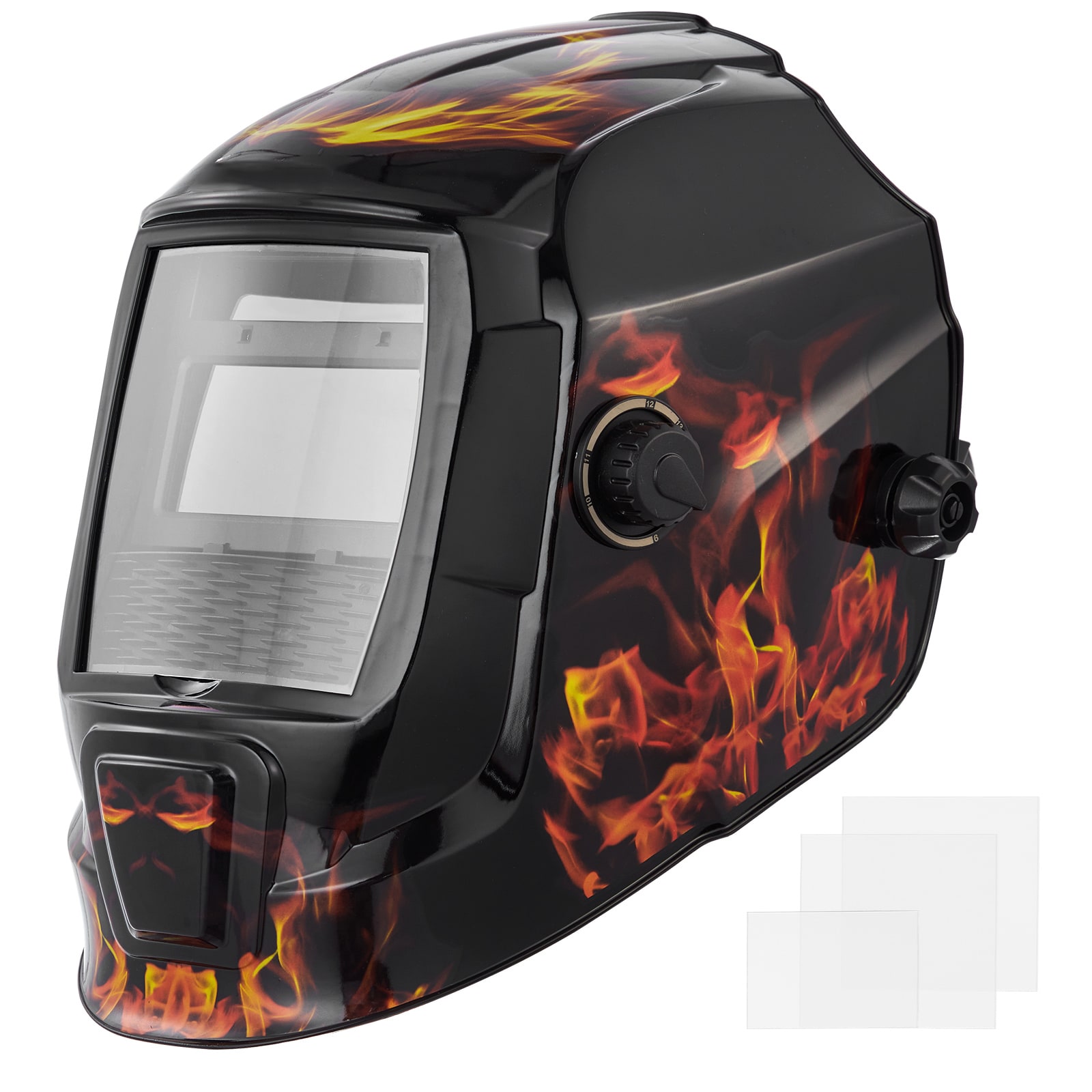 GIVIMO Auto Darkening Welding Helmet - 3.66 x 1.69-in True Color Lens - Solar-powered Welder Mask with 2 Arc Sensors - Shade DIN 4/9-13 for TIG MIG ARC Weld Grinding #LW102GIVSS3632