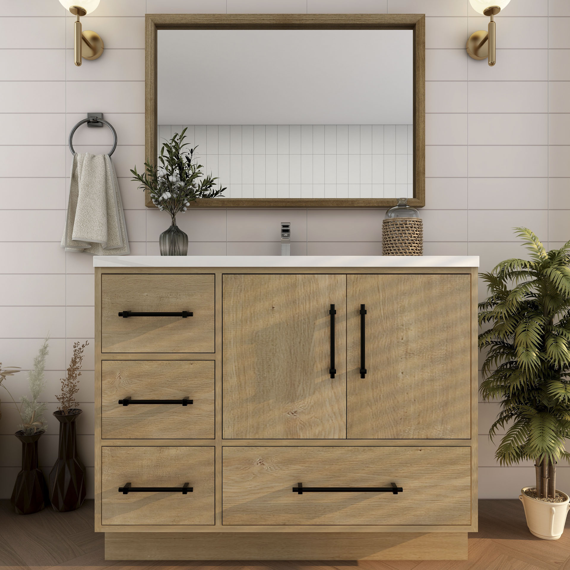 BV Better Vanity VICTORIA42LFS-OAK Bath-Vanity-Combo - View #6
