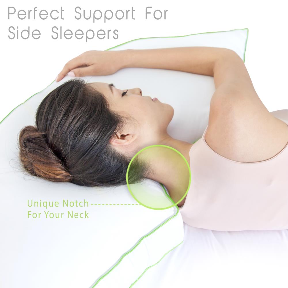 Sleep Yoga Specialty Medium Down Alternative Bed Pillow in the Bed Pillows  department at