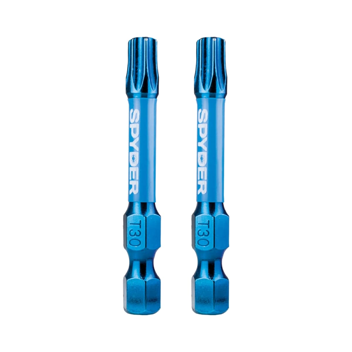 Spyder 19055 Mach-Blue T30 1/4-in x 2-in Torx Impact Driver Bit 2 -Piece