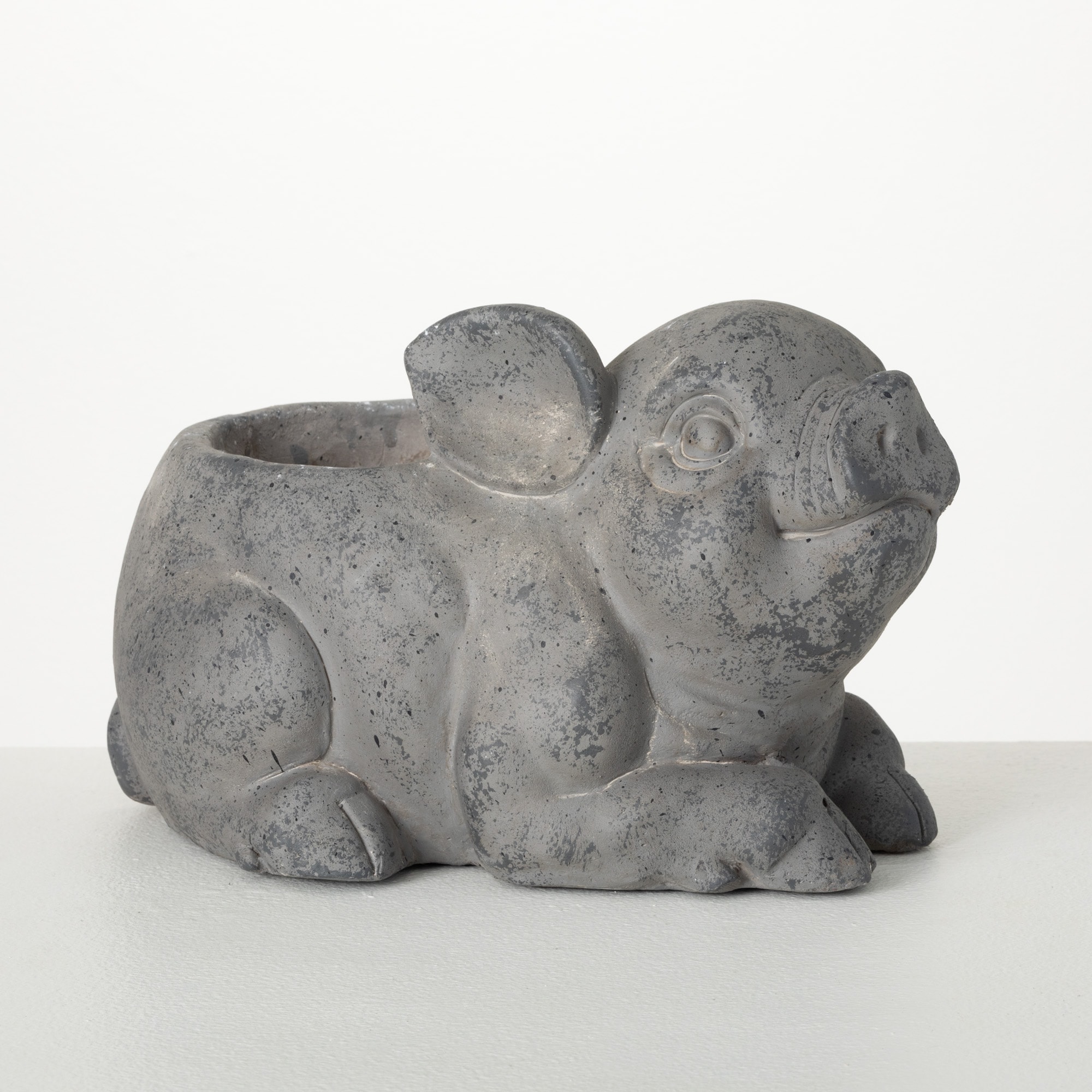 Sullivans PR2795 7.75-in W x 8-in H x Gray Resin Indoor/Outdoor Planter