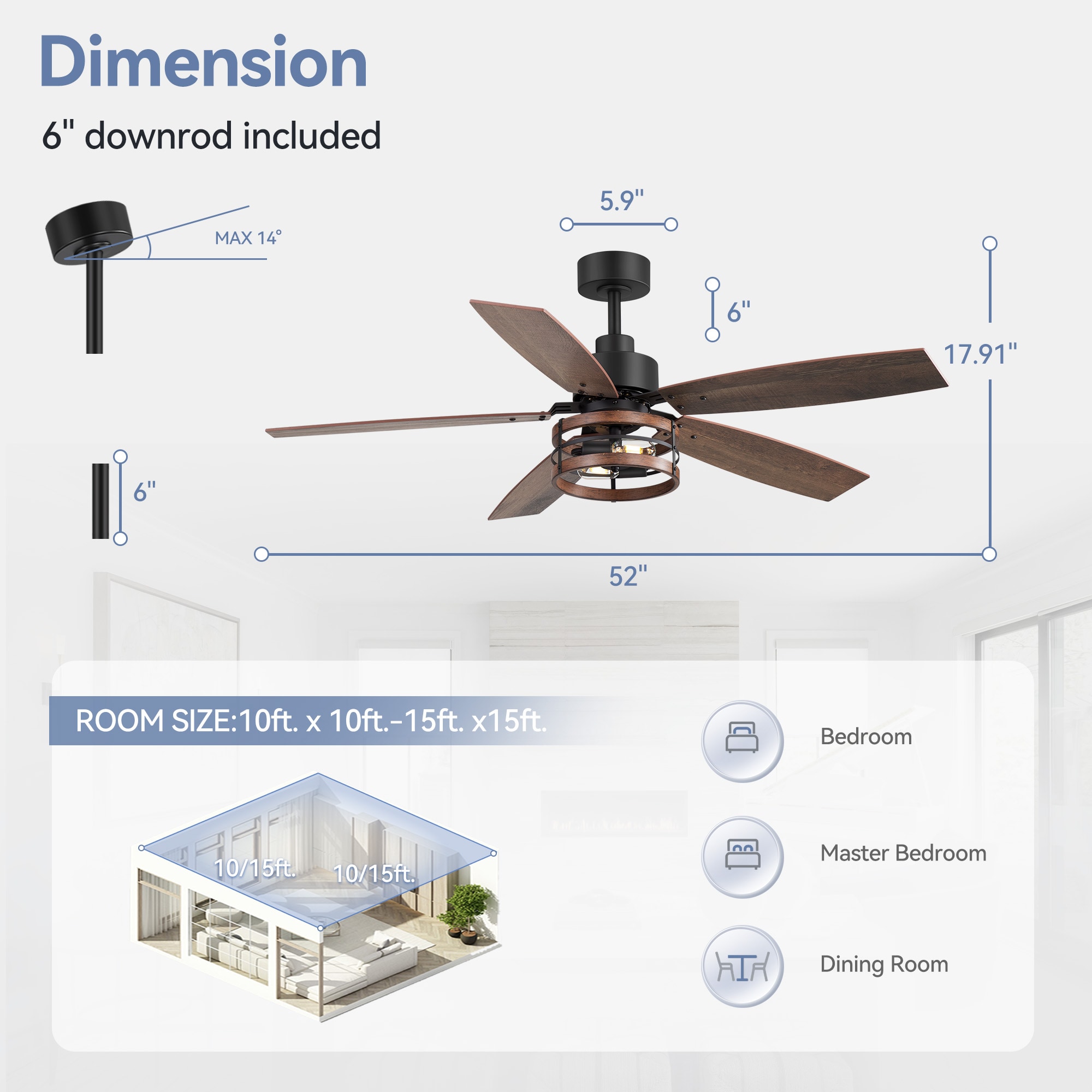 Breezary 29018-BK Ceiling-Fans - View #9