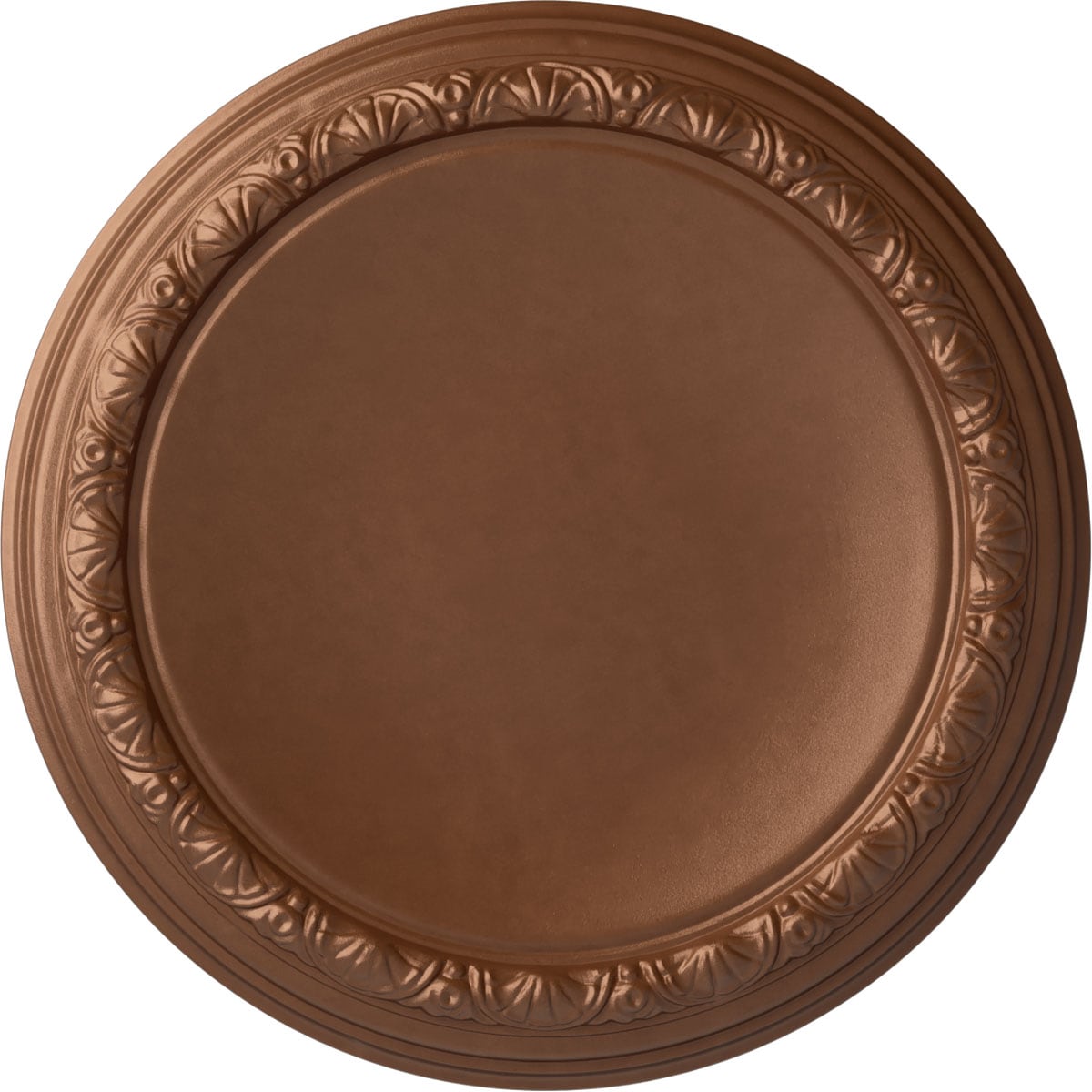Ekena Millwork CM19CAPOS Carlsbad 19.5-in W x 19.5-in L Painted Polished Copper Polyurethane Split Ceiling Medallion