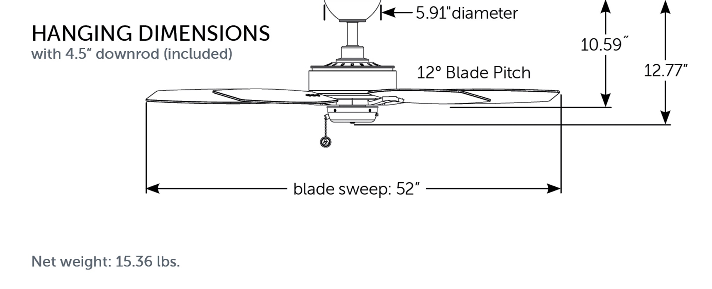 Fanimation Aire Deluxe 52-in Matte White Indoor Ceiling Fan (5 