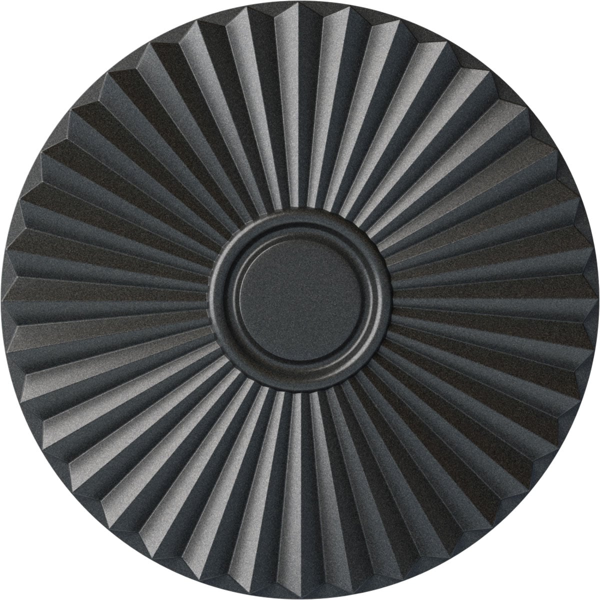 Ekena Millwork CM20SHPES Shakuras 19.75-in W x 19.75-in L Pewter Polyurethane Ceiling Medallion