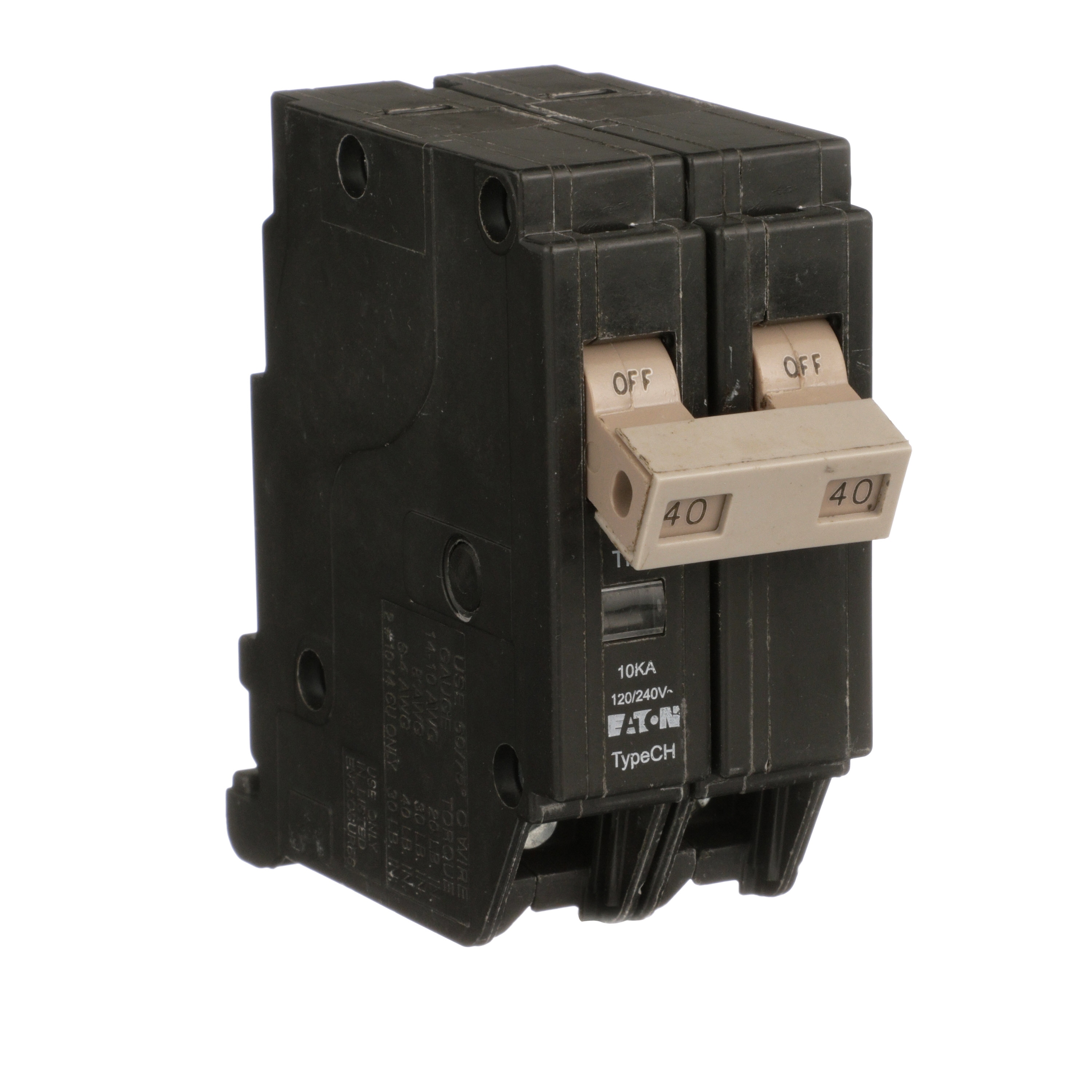 Eaton Type CH 40-amp 2-Pole Standard Trip Circuit Breaker in the ...