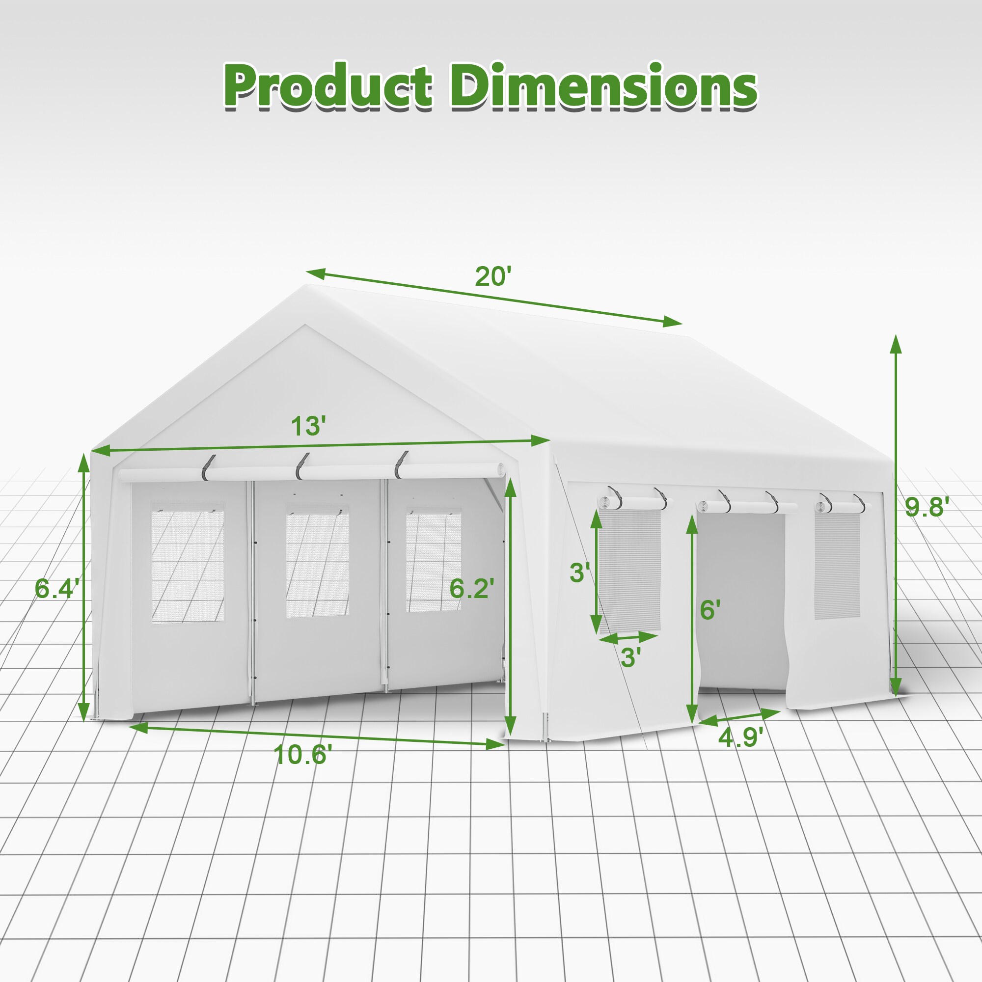 Xspracer ML-CH039WS Carport-Covers - View #2