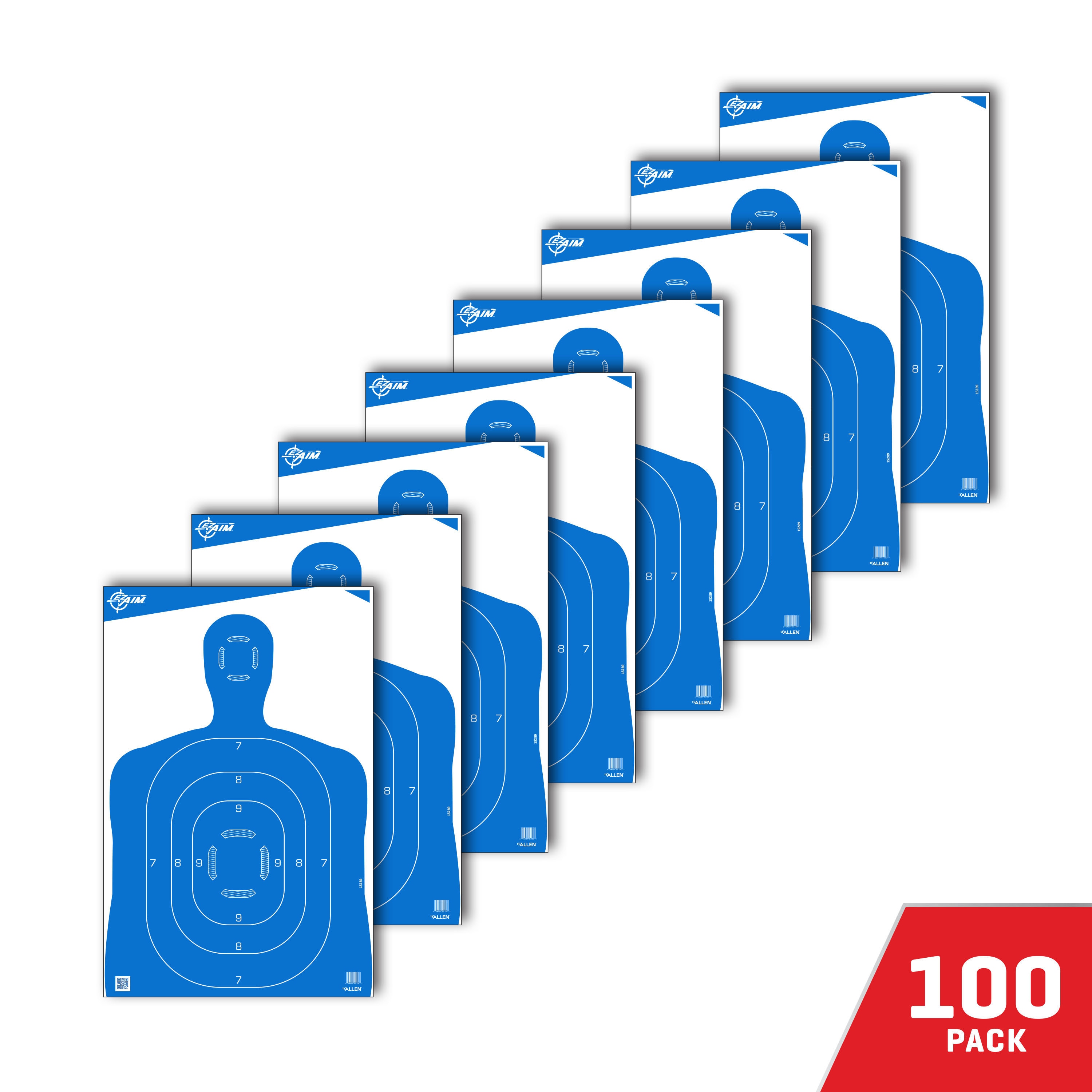 Ez Aim Birchwood Casey Blue Silhouette Shooting Targets 23x35 Inches