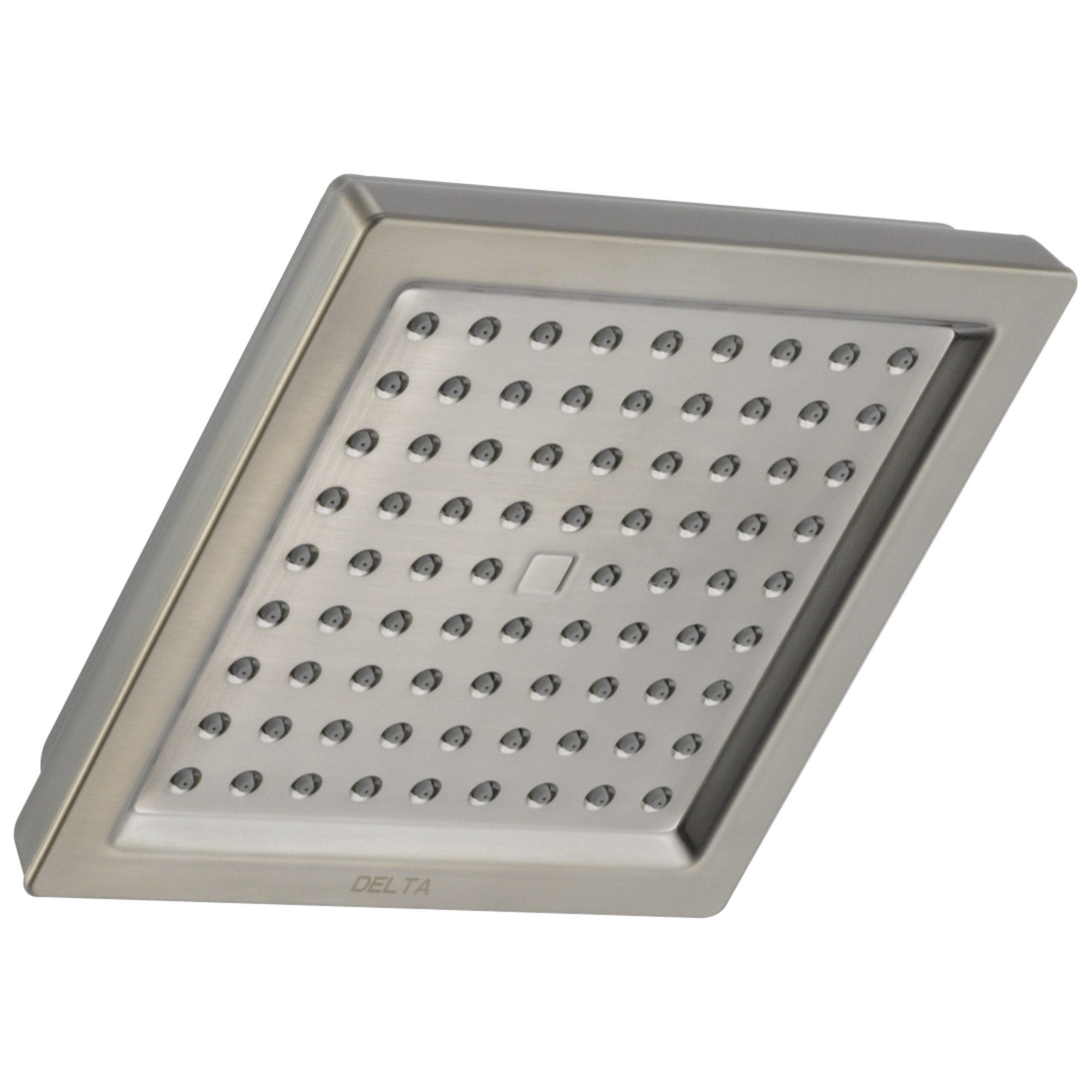 Delta 52283-SS Universal Showering Components 1.0 -Spray Stainless 6.56-in Square Fixed Rain Shower Head 1.75 GPM