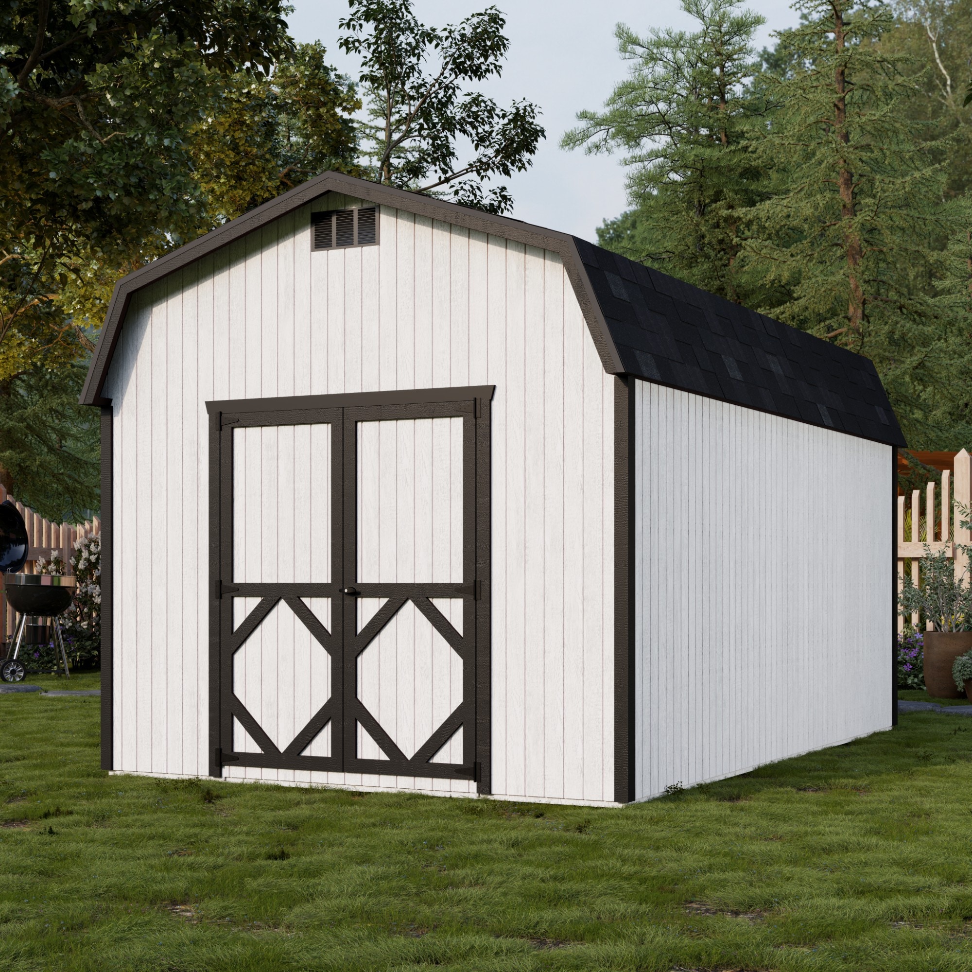 Little Cottage Co 10X16 CGB-6-PC Wood-Storage-Buildings - View #2