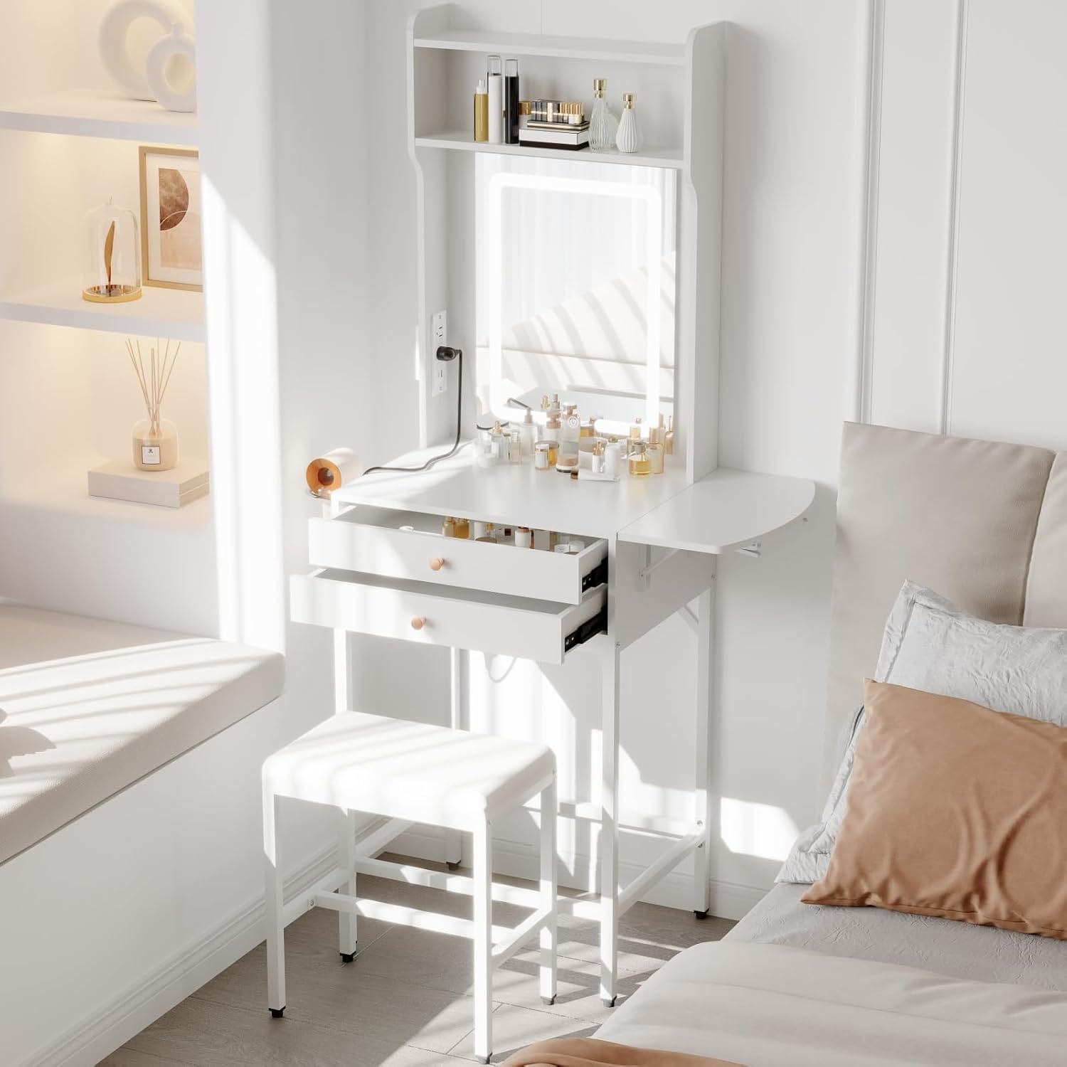 Qeetex LHF-SZT-PHK-34NRRT6G Bedroom-Vanities - View #2