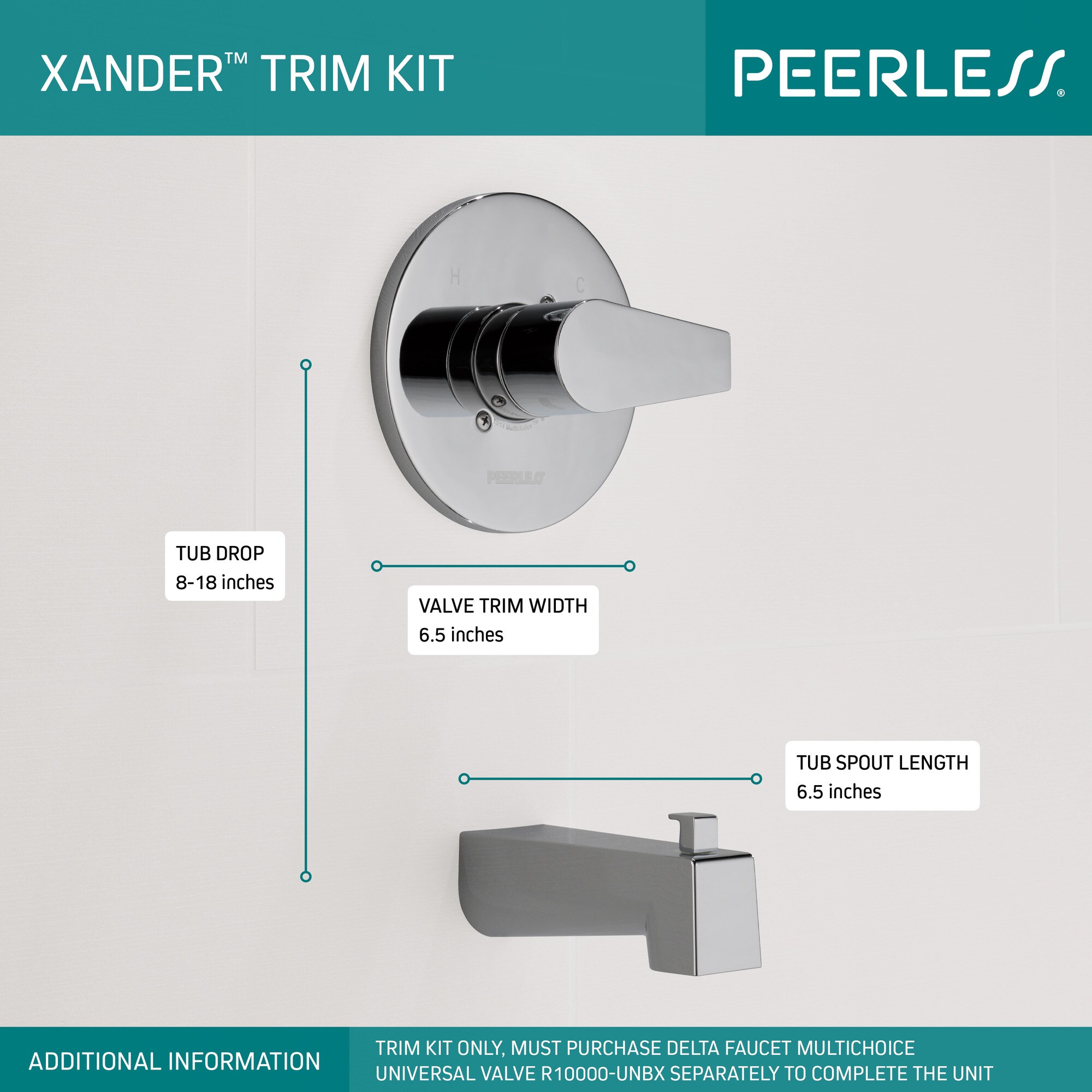 Delta PTT14119-BL Bath-Shower-Facc - View #3