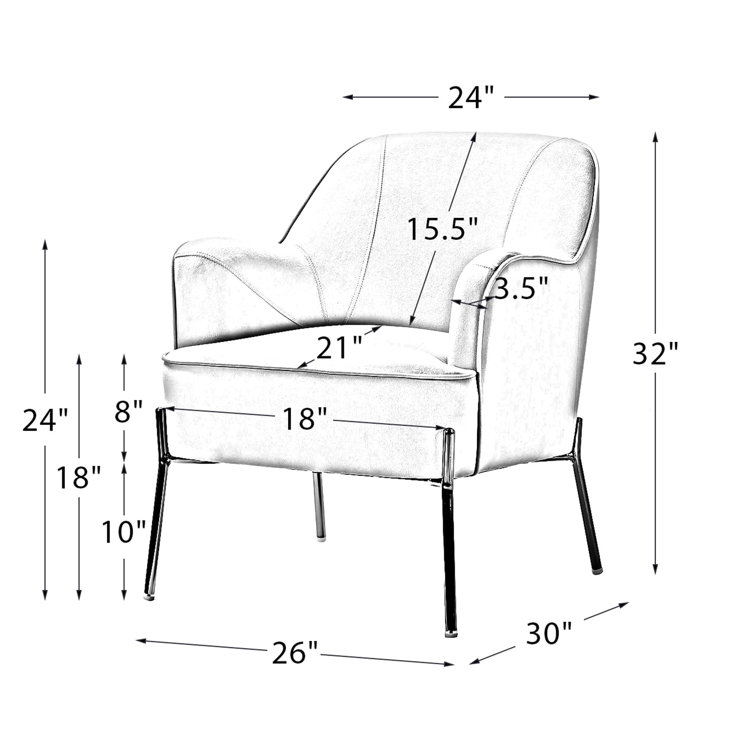 14 Karat Home CHM6154A-NAVY chairs - View #8