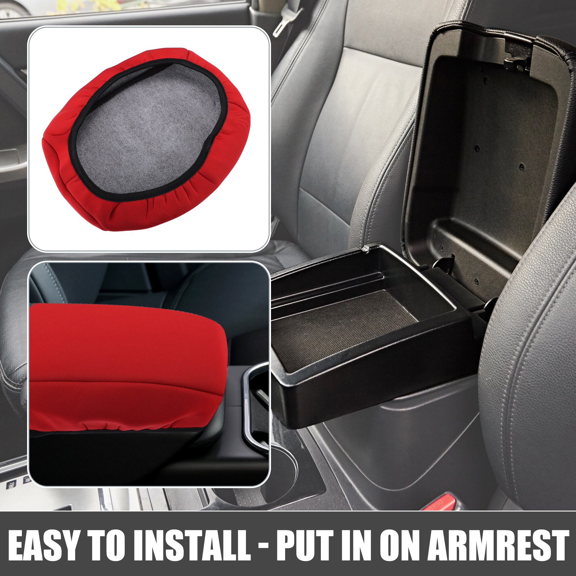 Unique Bargains Center Console Cover Armrest Cover Waterproof Car Arm ...