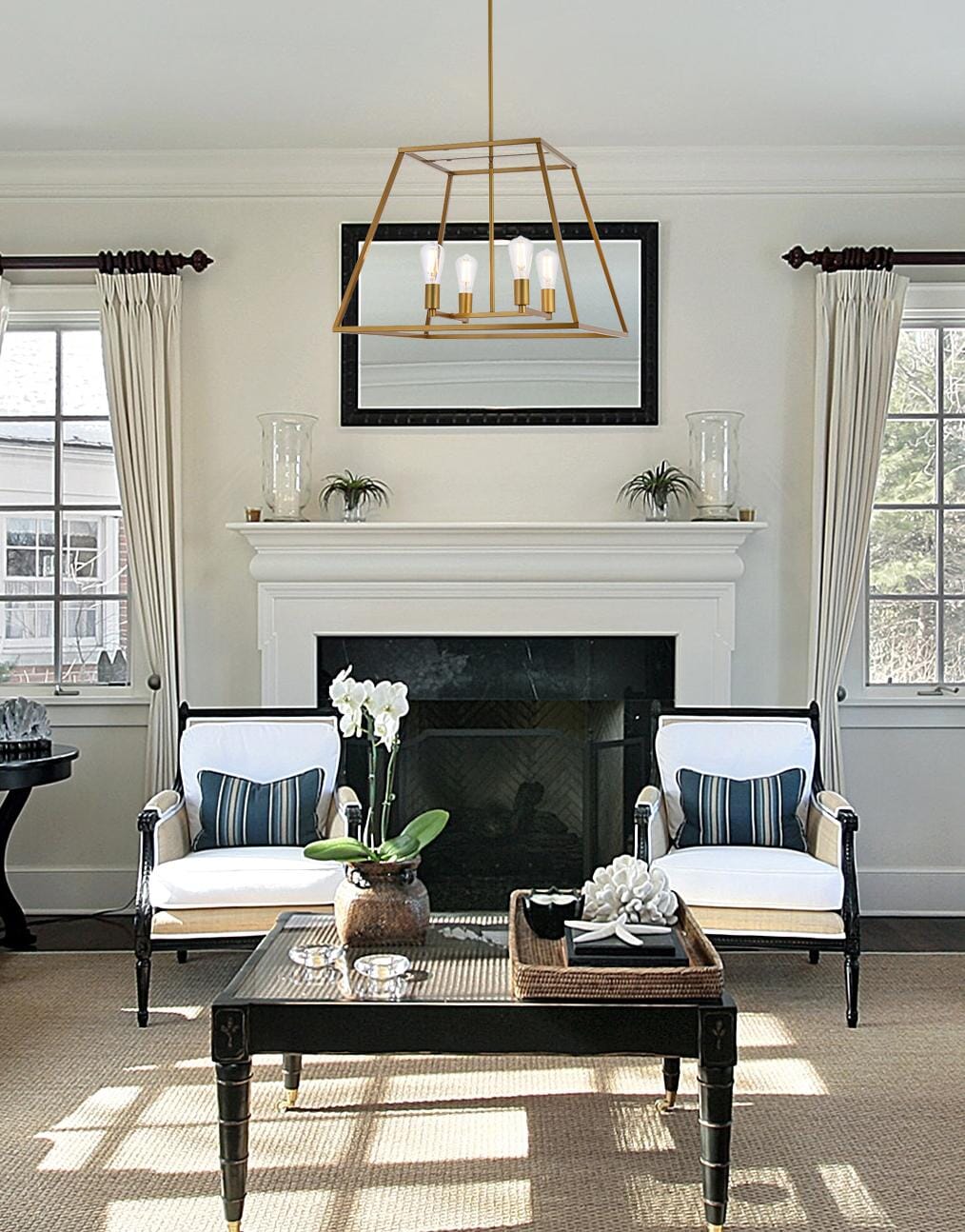 Elegant Decor HFDL2160D24BR Pendant-Lights - View #2