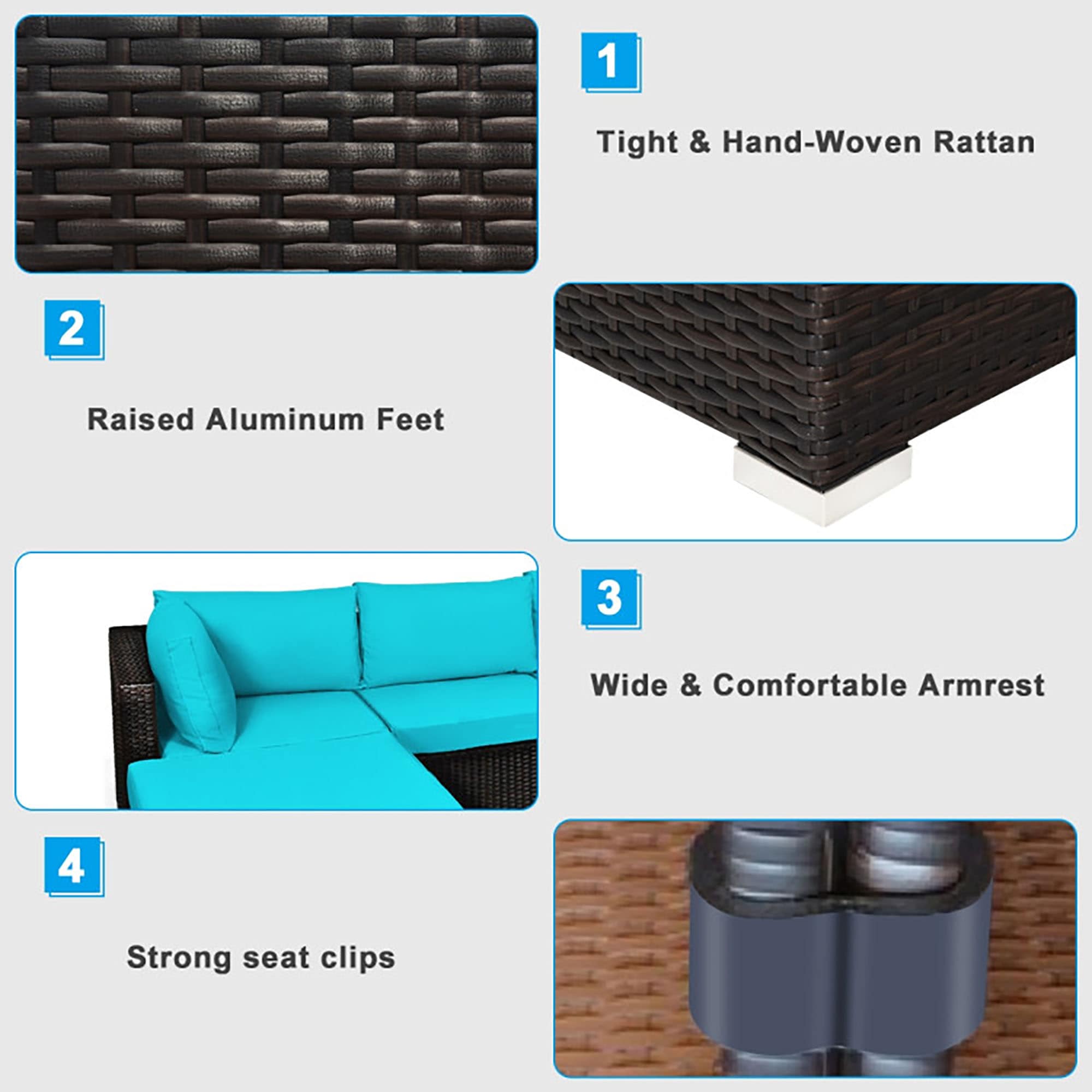 CASAINC CN-RS5003BL Patio-Conversation-Sets - View #10