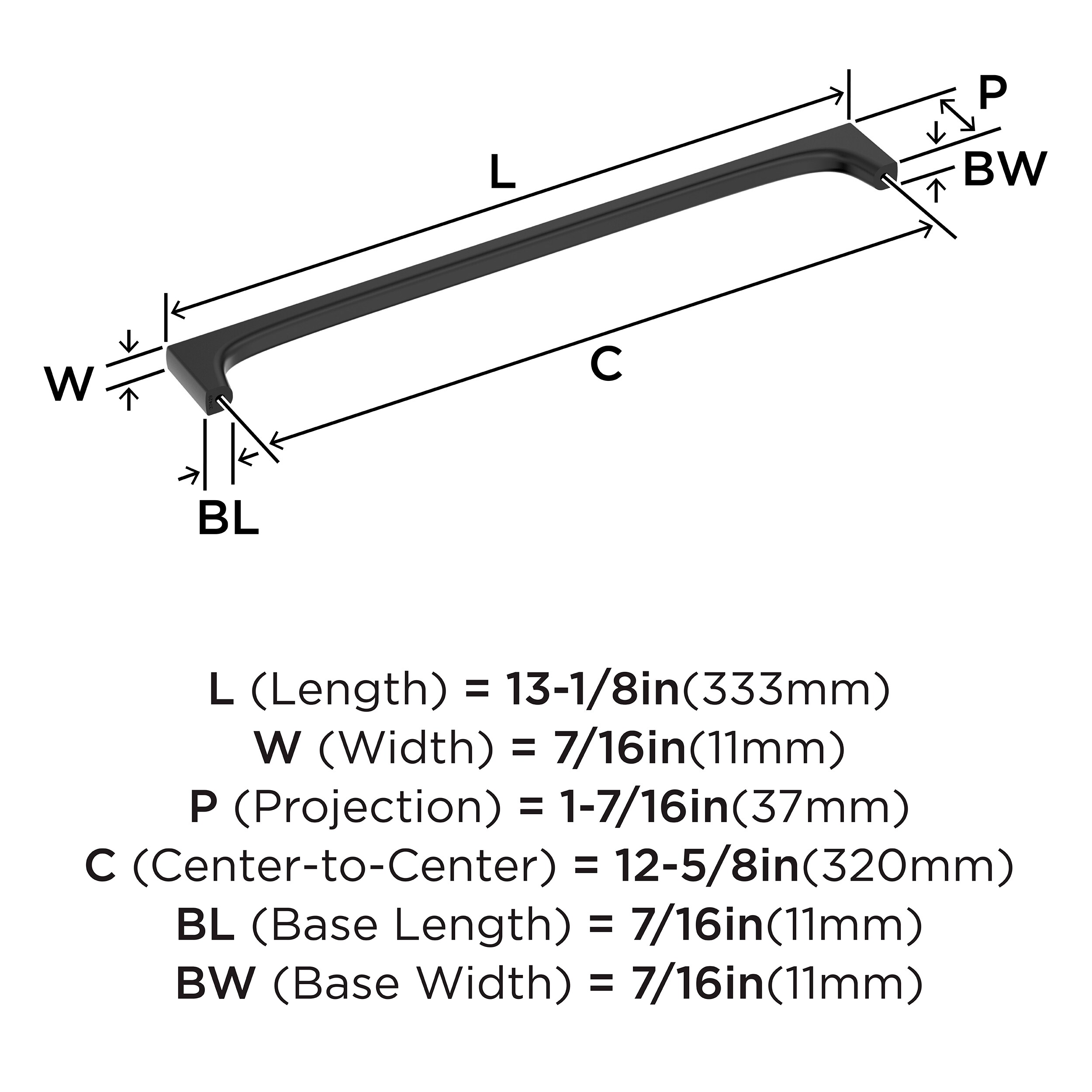 Amerock BP37429MB Cabinet-Pulls - View #4