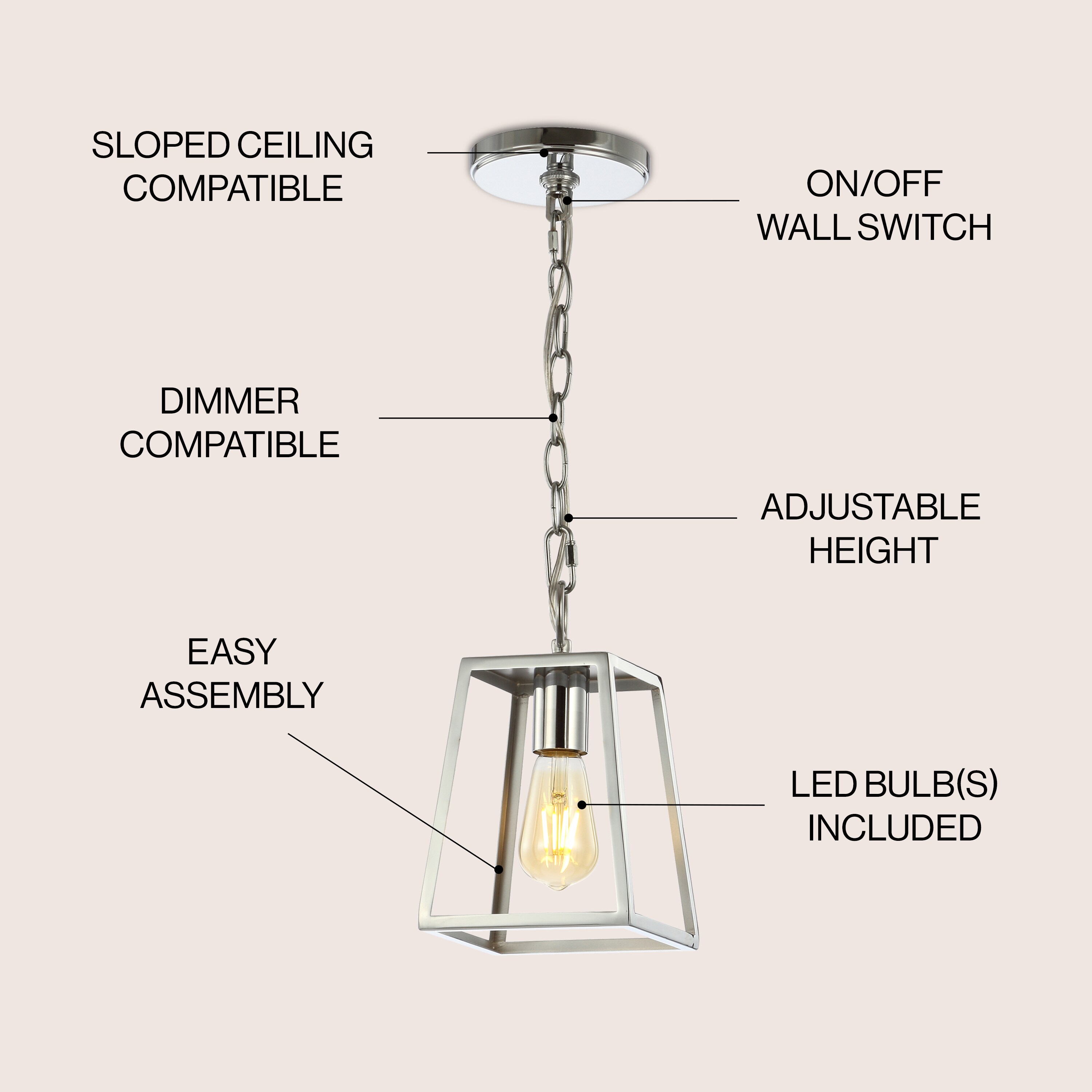 JONATHAN  Y JYL3525A Pendant-Lights - View #3