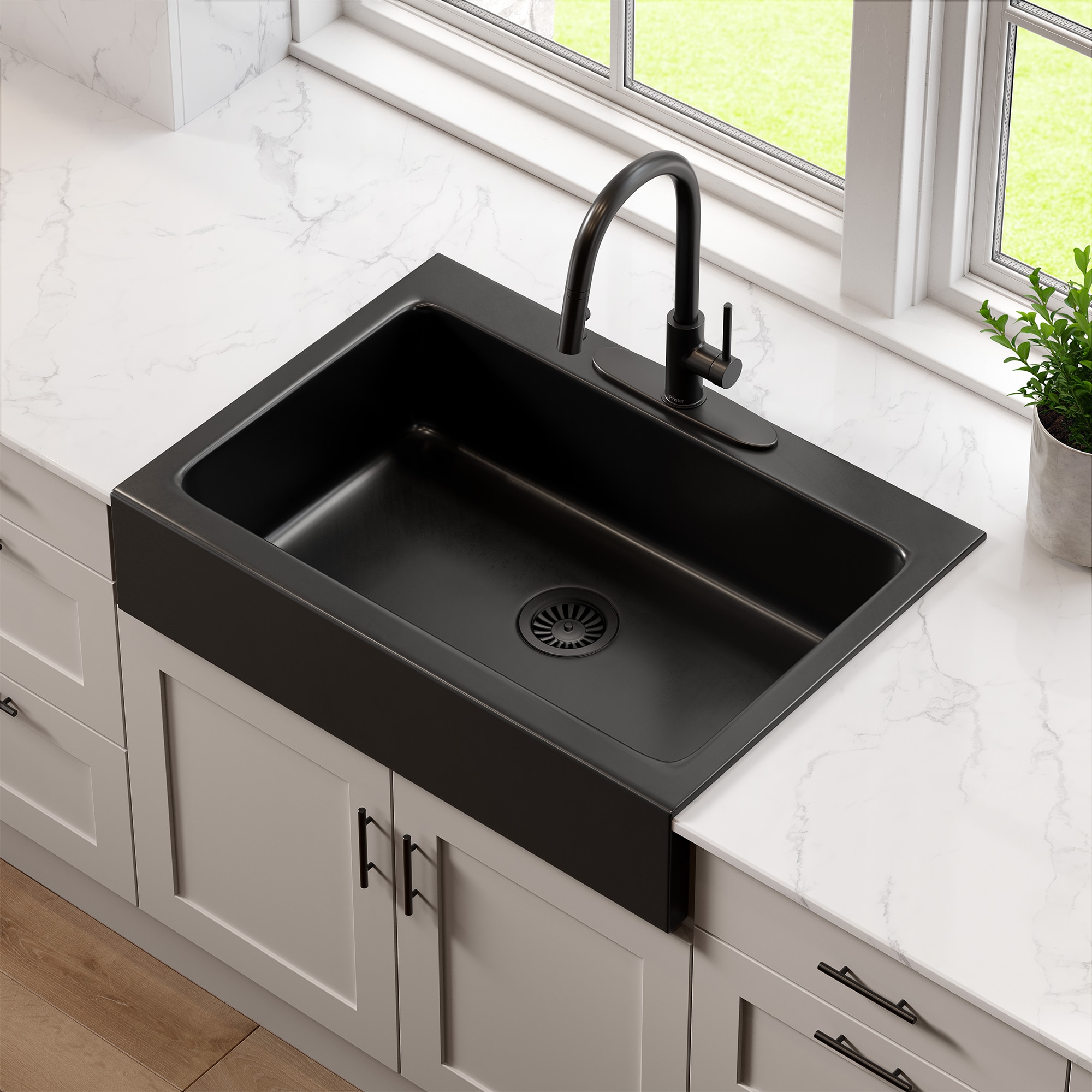SINKOLOGY SK450-34FC-MB Kitchen-Sinks - View #7