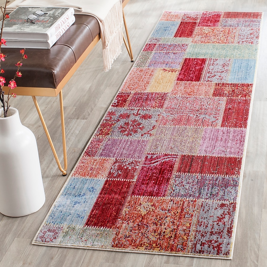 Safavieh Valencia Katlin 2 x 8 Multi Indoor Abstract Farmhouse/Cottage Runner Safavieh Valencia Katlin 2 x 8 Multi Indoor Abstract Farmhouse/Cottage Runner