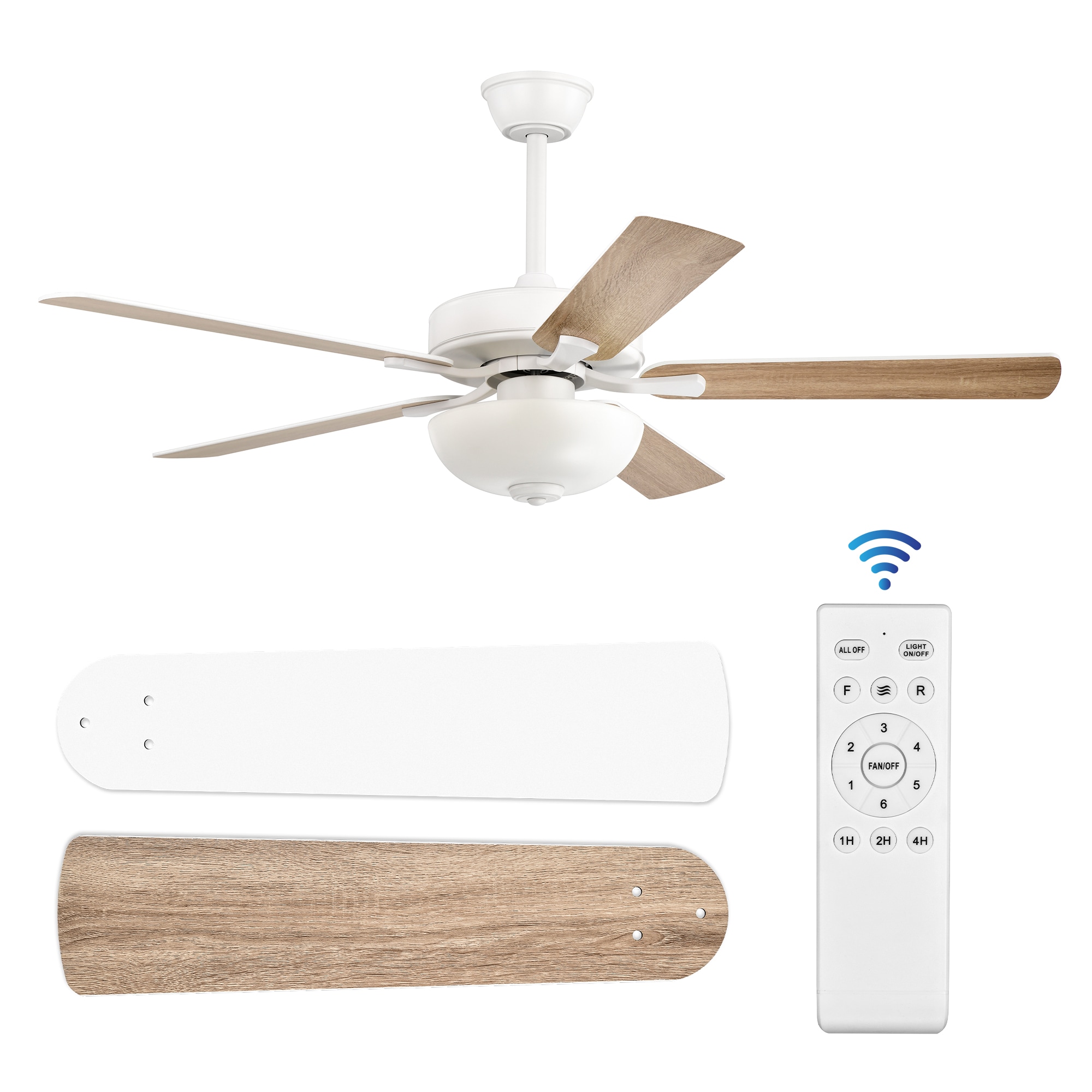 Edvivi FFG7316WH Ceiling-Fans - View #4
