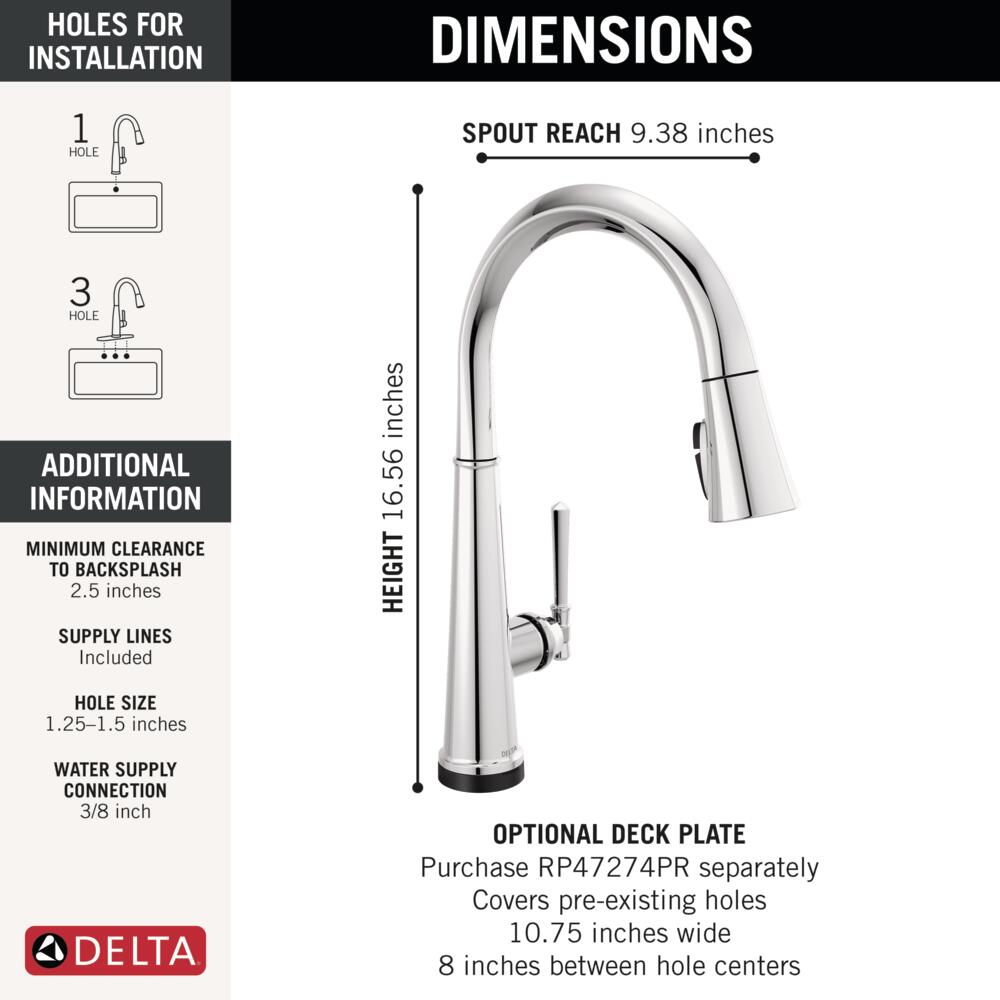 Delta 9182TL-PR-DST Kitchen-Faucets - View #6