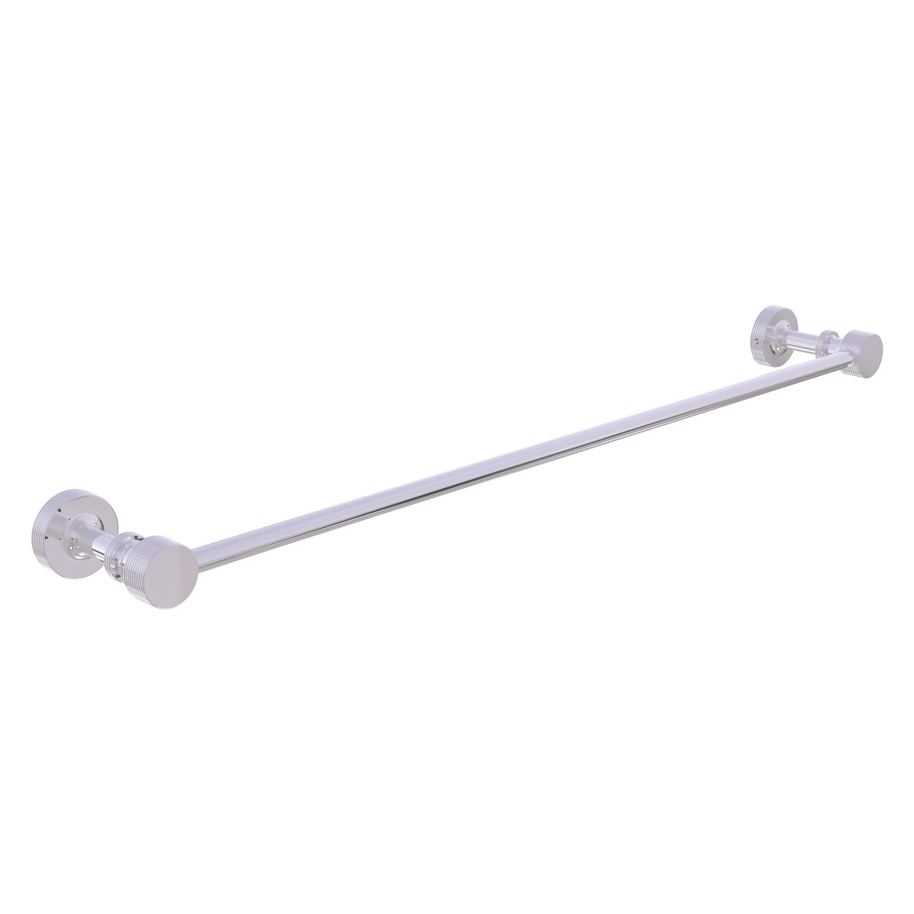 Allied Brass FT-21/24-PC Foxtrot 24-in Polished Chrome Wall mount Single Towel Bar