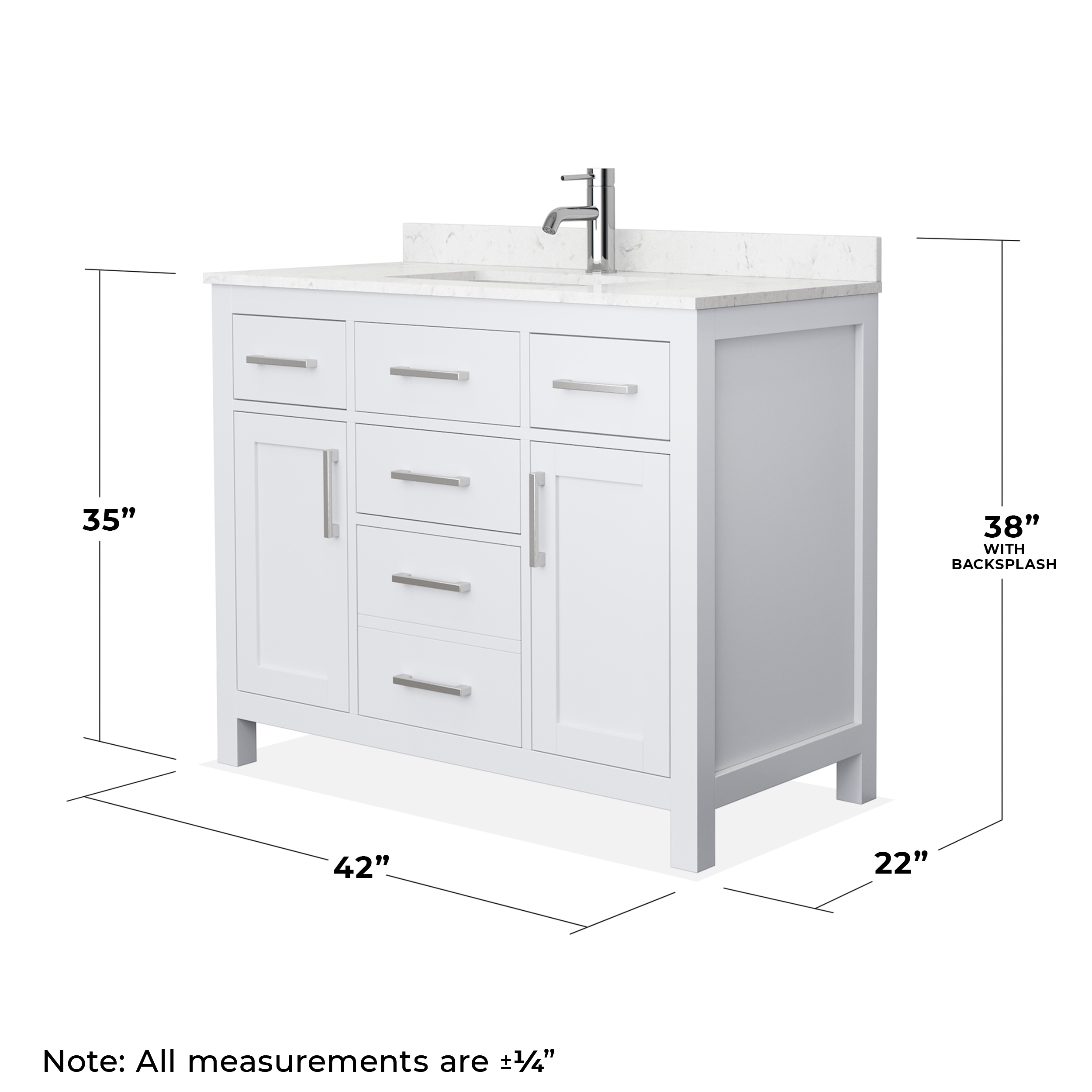 Wyndham Collection WCG242442SWHCCUNSMXX Bath-Vanity-Combo - View #5