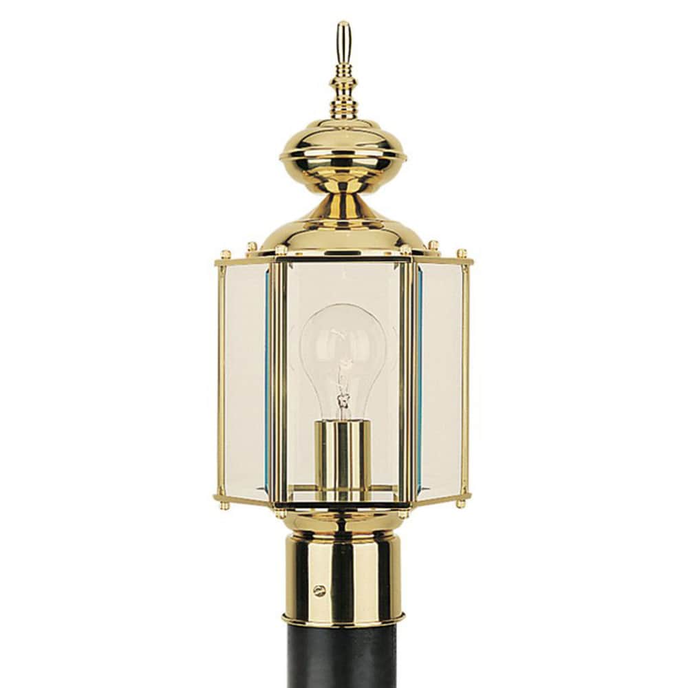Generation Lighting 8209-02 Classico 15.75-in Polished brass Traditional Outdoor Post light