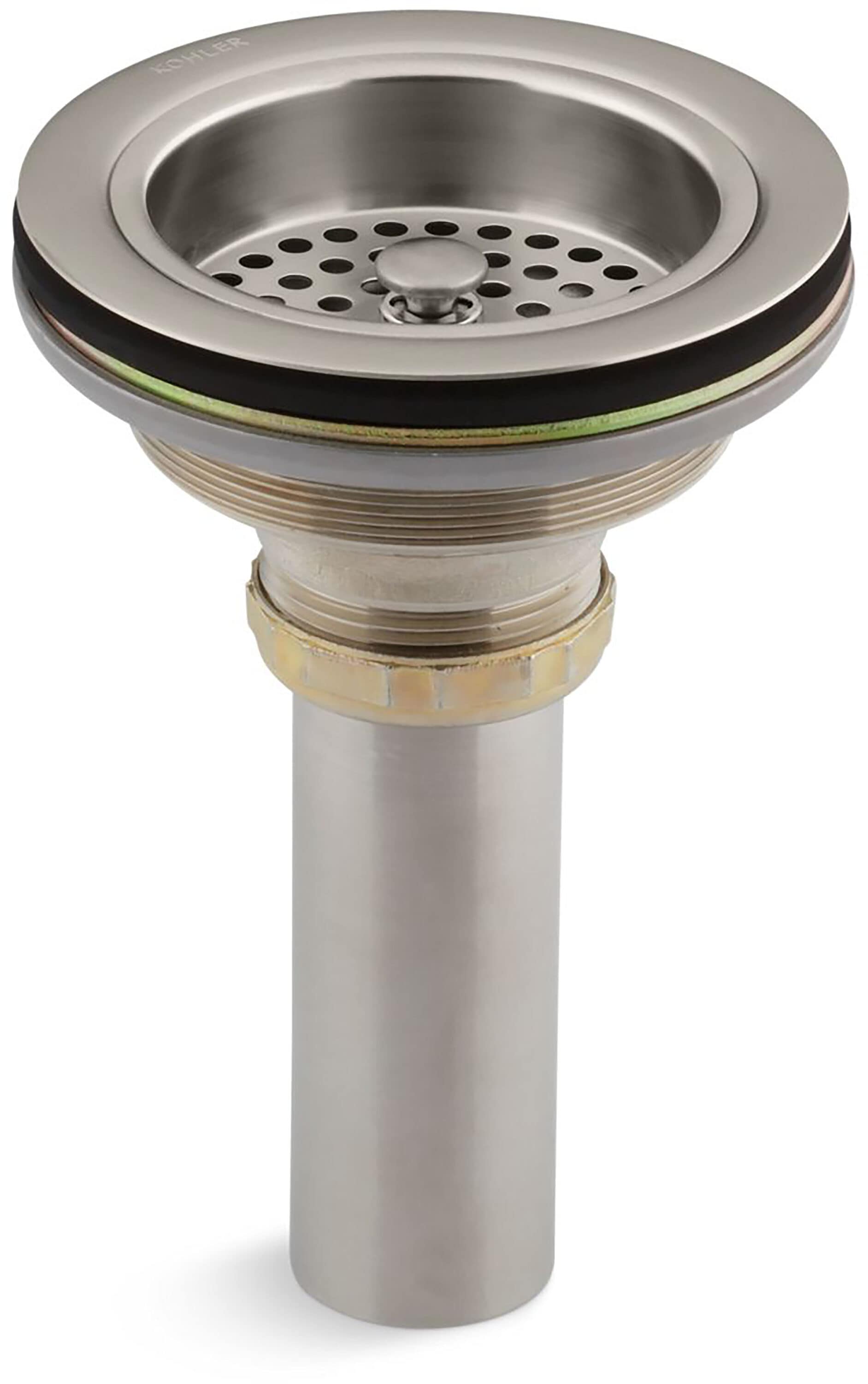 KOHLER 8801-BN Duostrainer Vibrant Brushed Nickel Kitchen Sink pop up drain