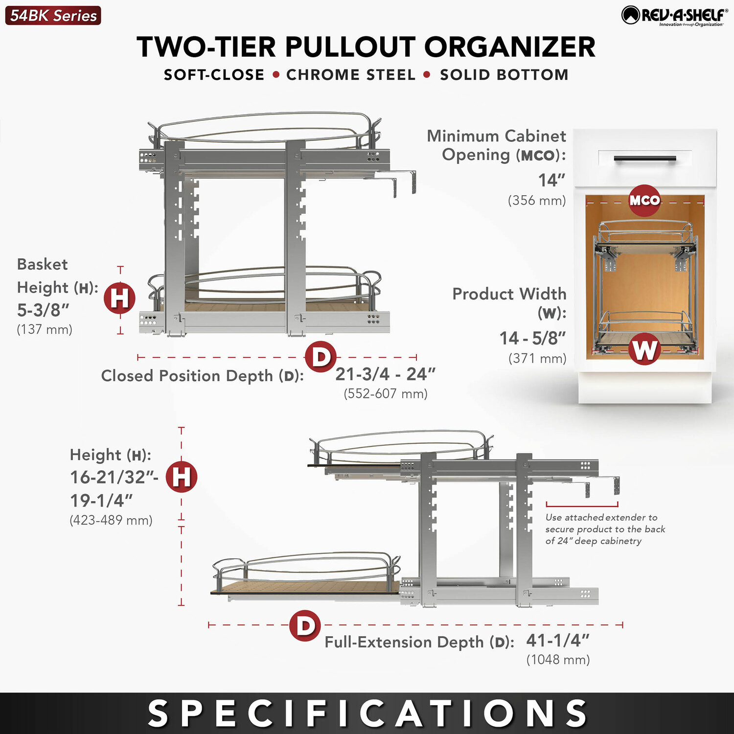 Rev-A-Shelf 397696 Pull-Out-Cabinet-Baskets - View #5