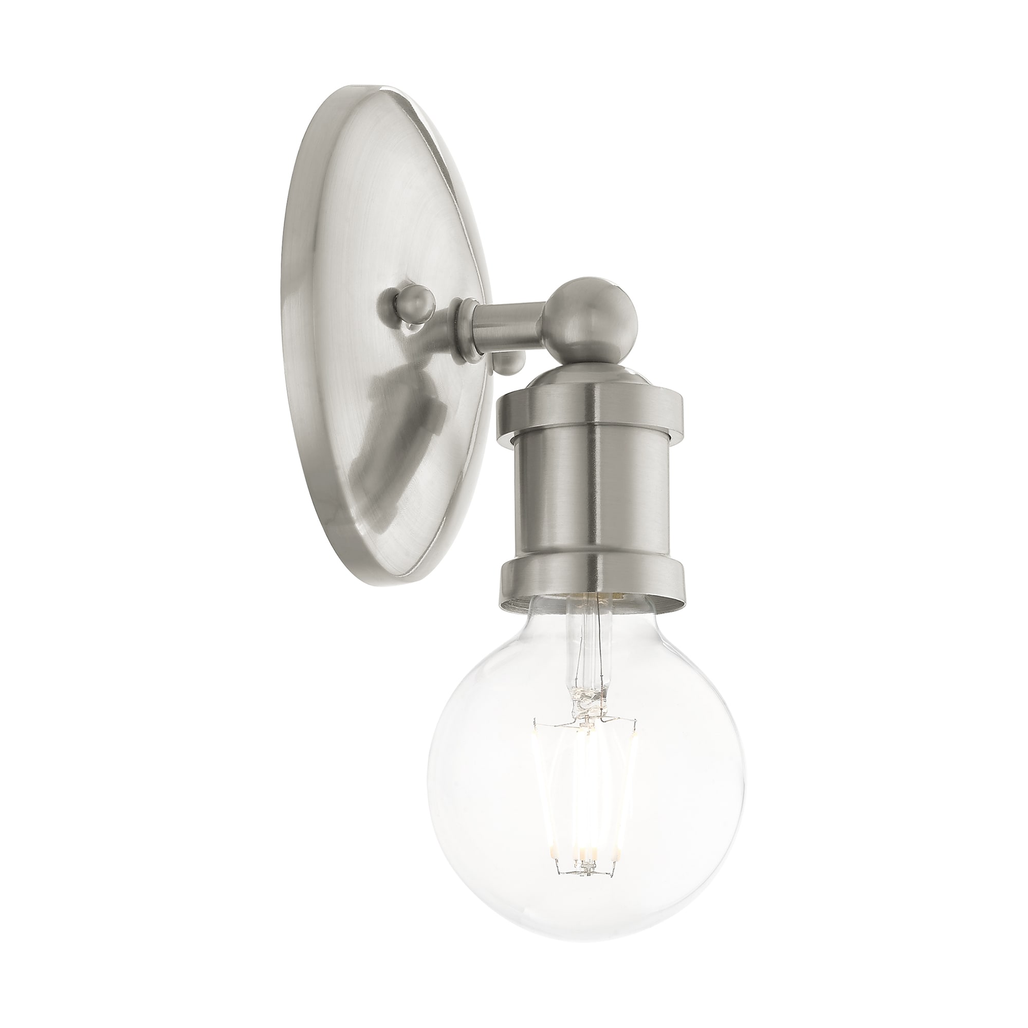 Lansdale Brushed Nickel 5'' Contemporary Single-Light Vanity Sconce