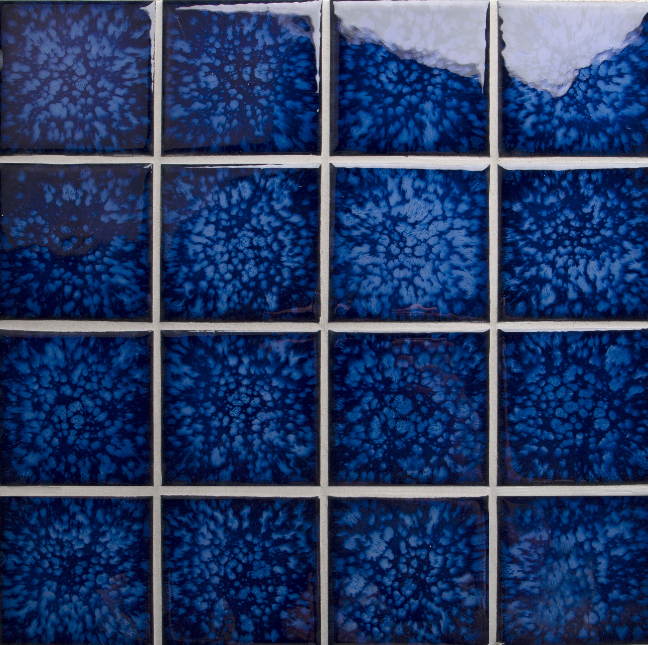 WS Tiles Sample - Ocean Wave 3-in x 3-in Glossy Porcelain Wall Tile