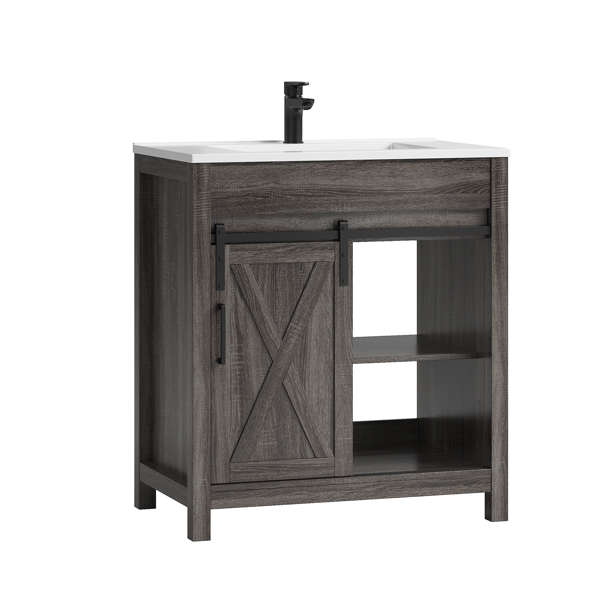 DELUXE LIVING V24029KD-30DW Bath-Vanity-Combo - View #3